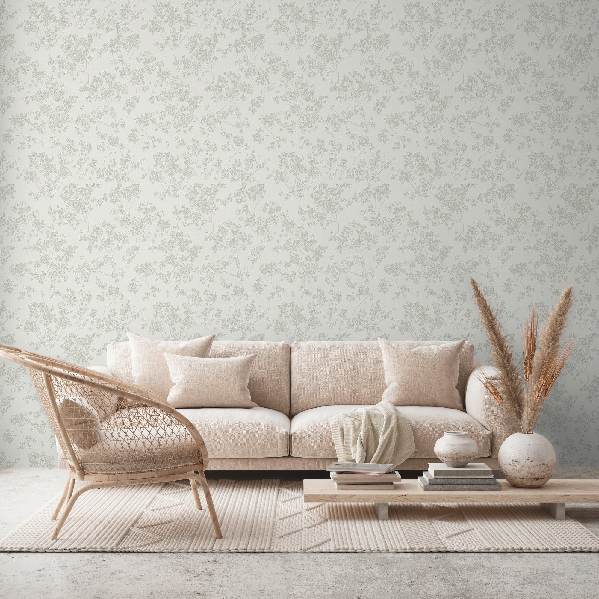 High-quality wallpaper from the Casual Living collection in white 