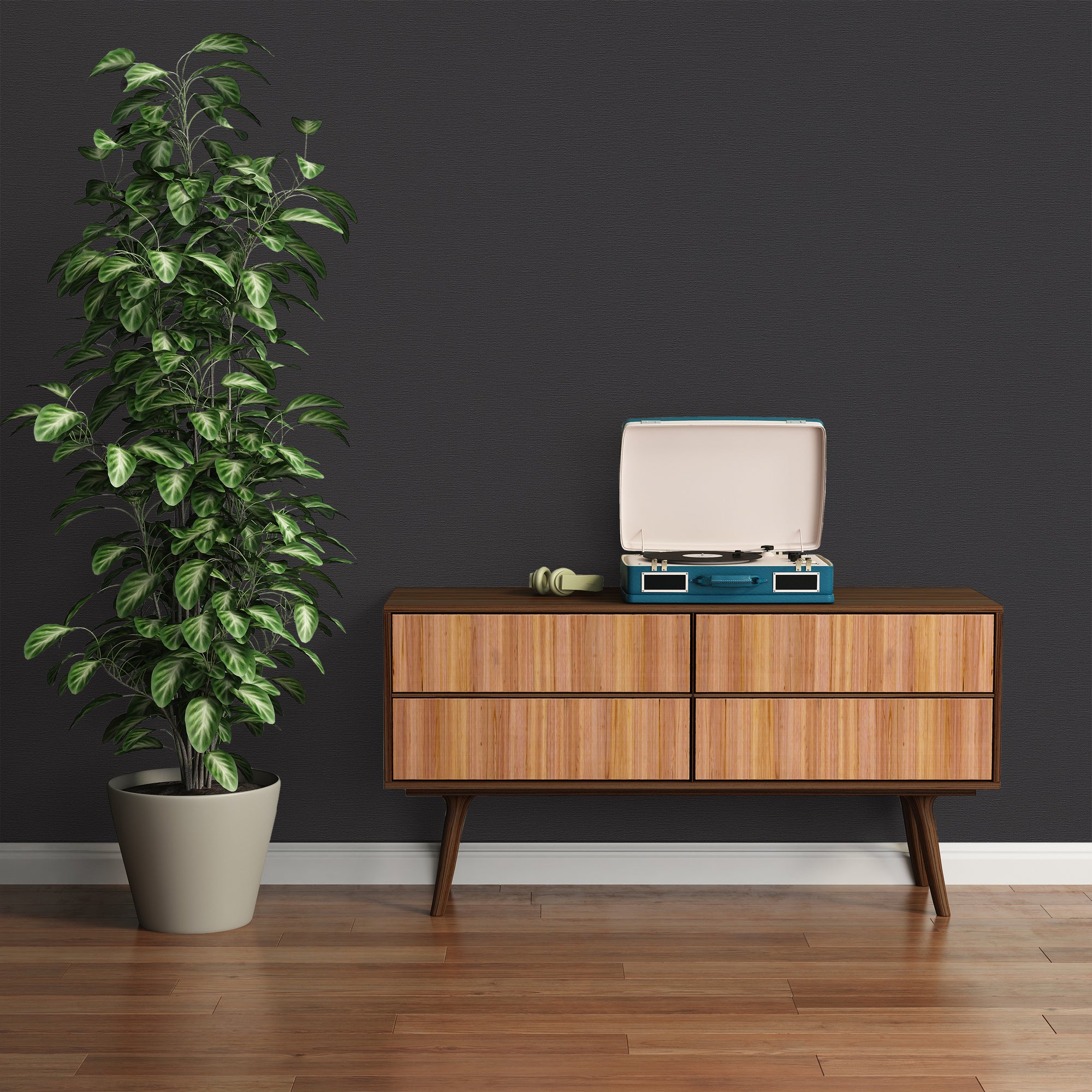 High-quality wallpaper from the French Affair collection in black 