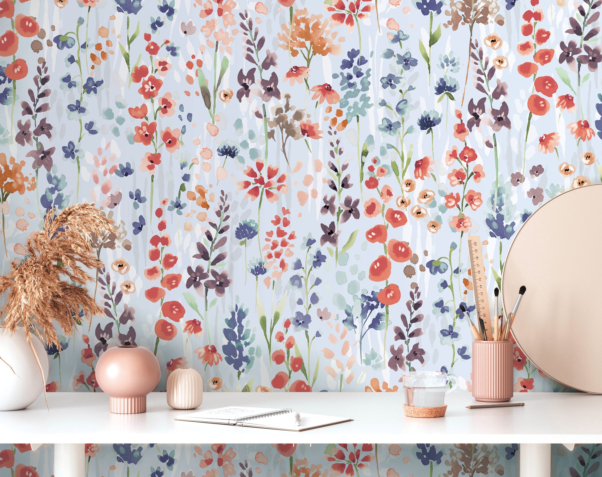 High-quality wallpaper from the "Watercolor Dreams" collection in colorful designs 