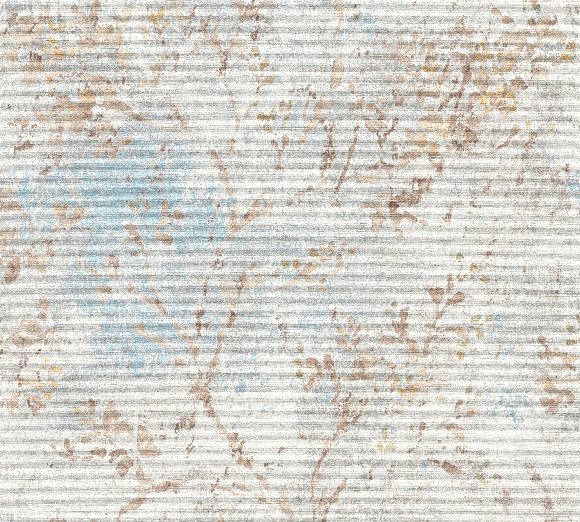 High-Quality Non-Woven Wallpaper Blue Floral