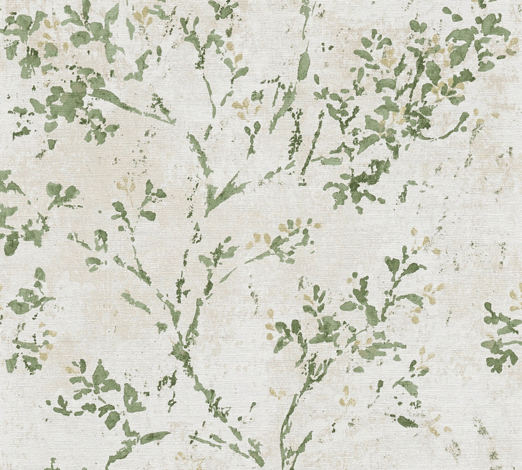 High-Quality Non-Woven Wallpaper Beige Floral