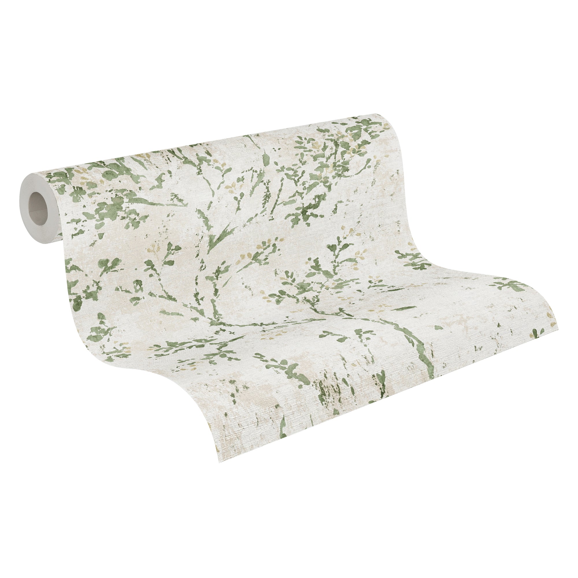 High-Quality Non-Woven Wallpaper Beige Floral