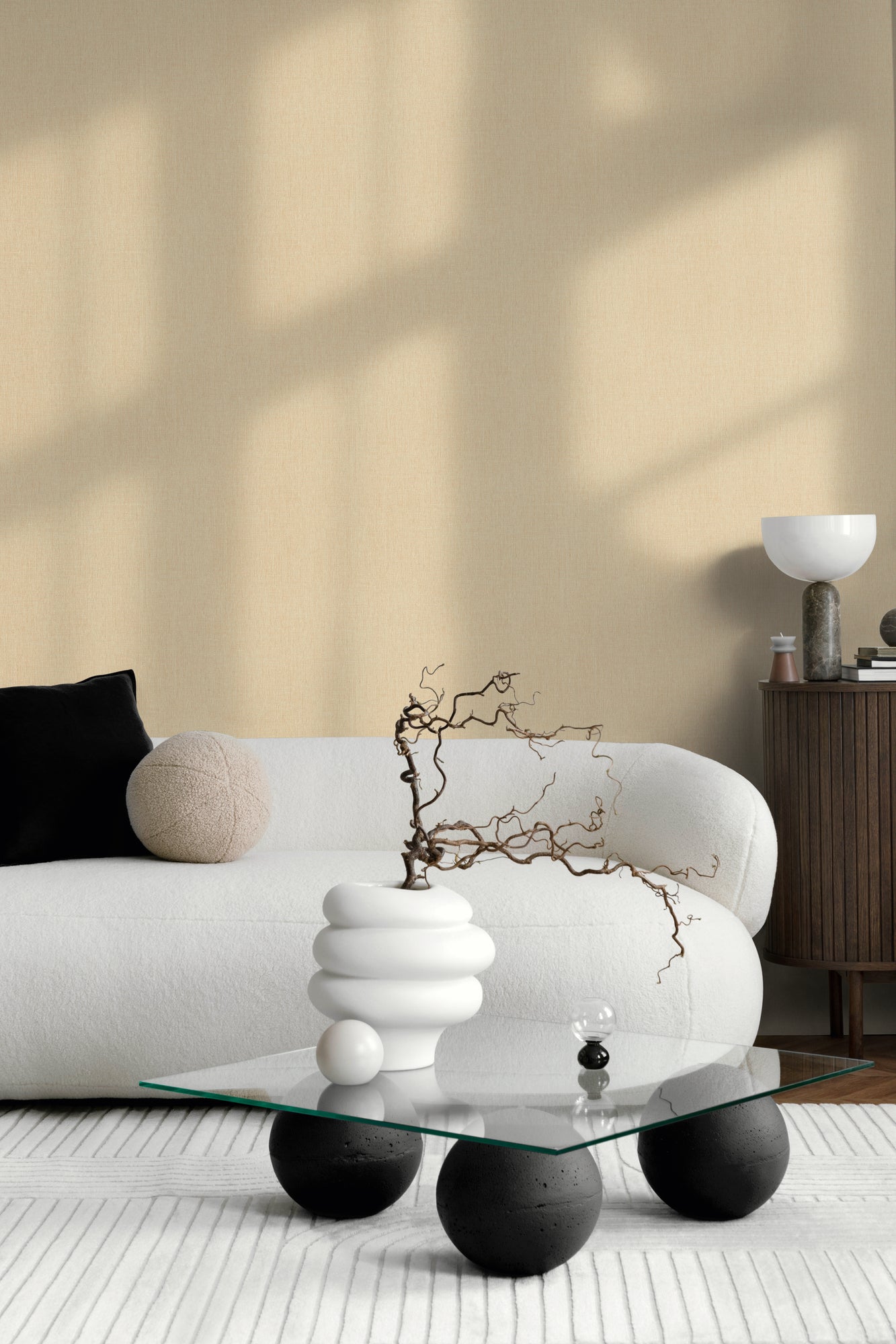 High-quality wallpaper from the Stories of Life collection in beige 