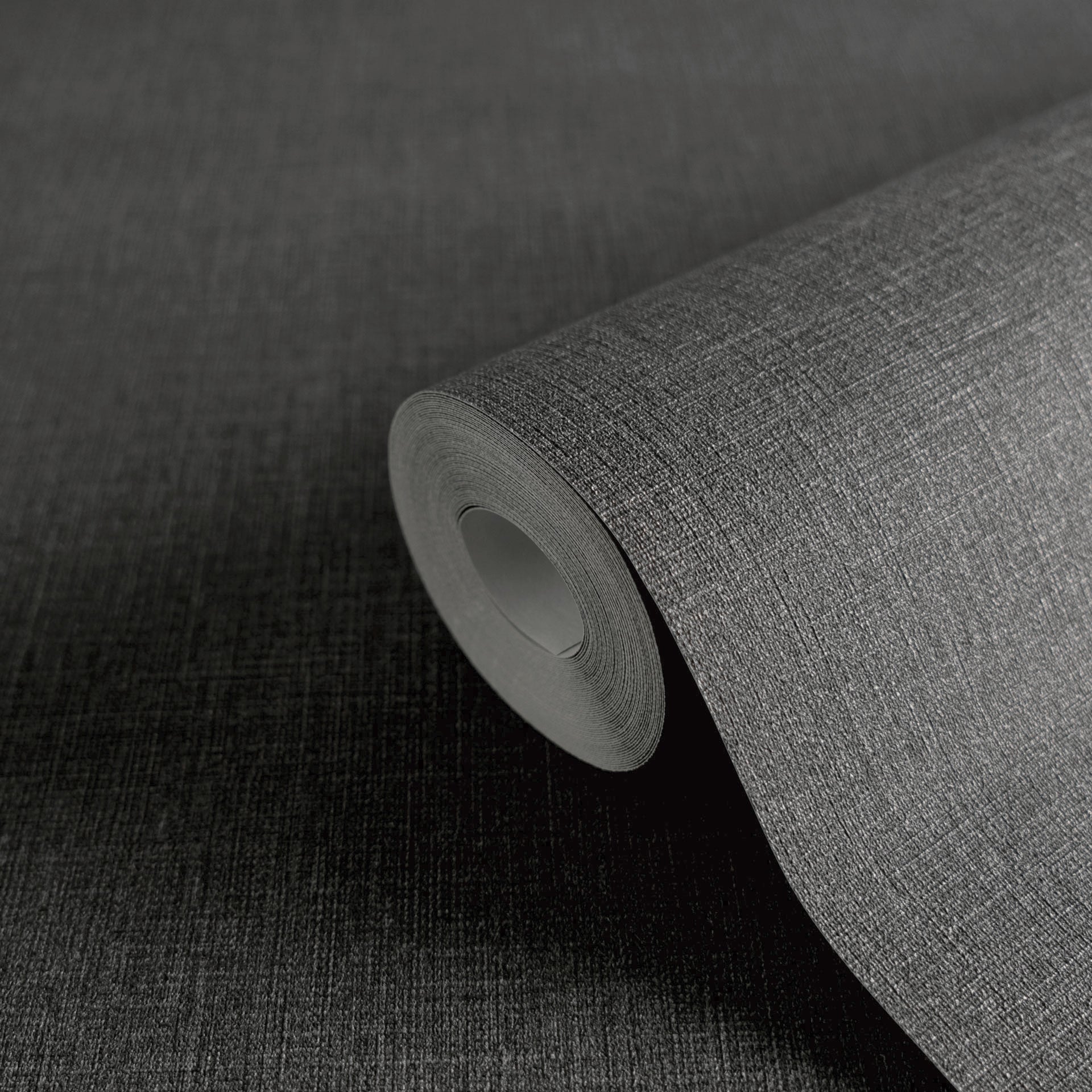 High-quality Non-woven Wallpaper Black Plain Wallpaper