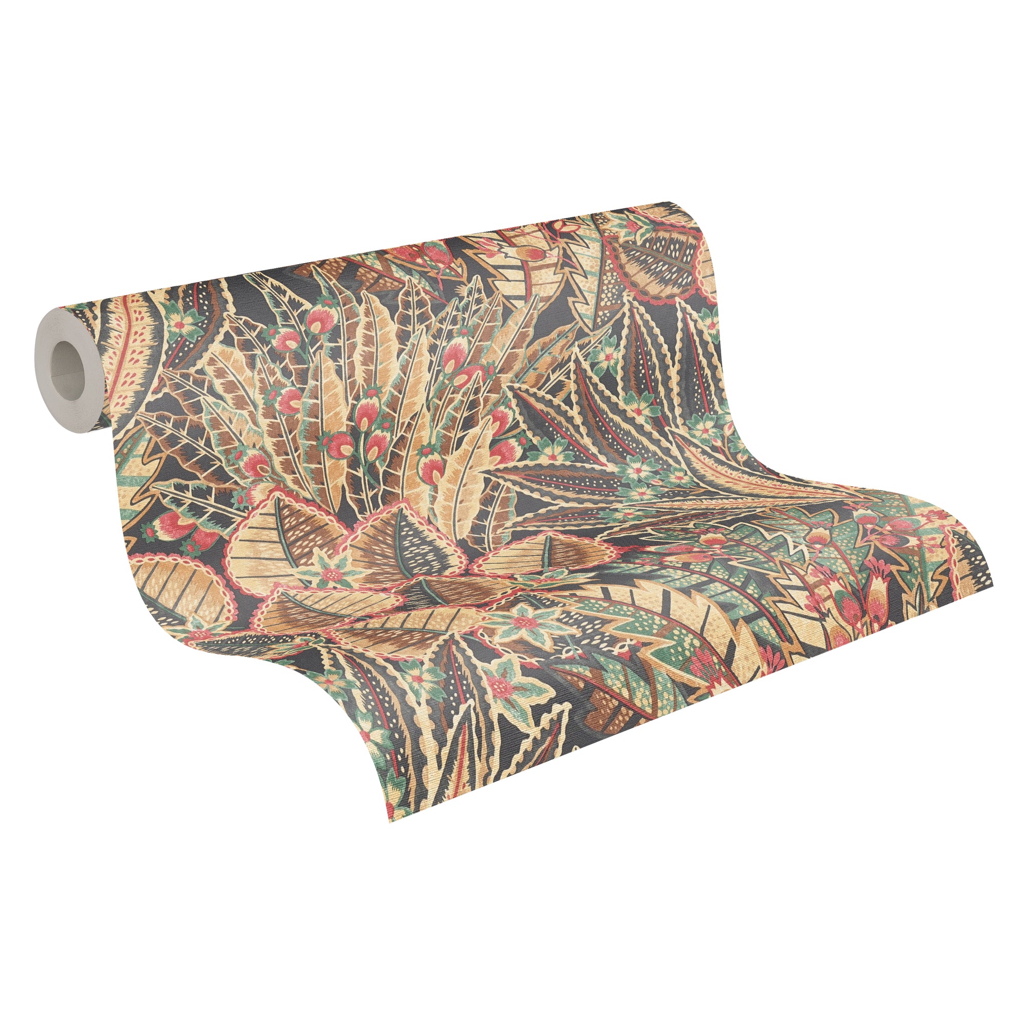 High-Quality Non-Woven Wallpaper Brown Floral