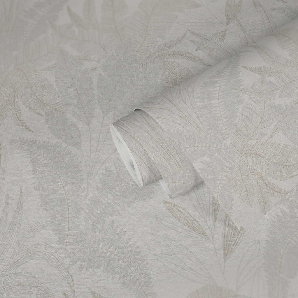 Hochwertige Vliestapete Creme Floral