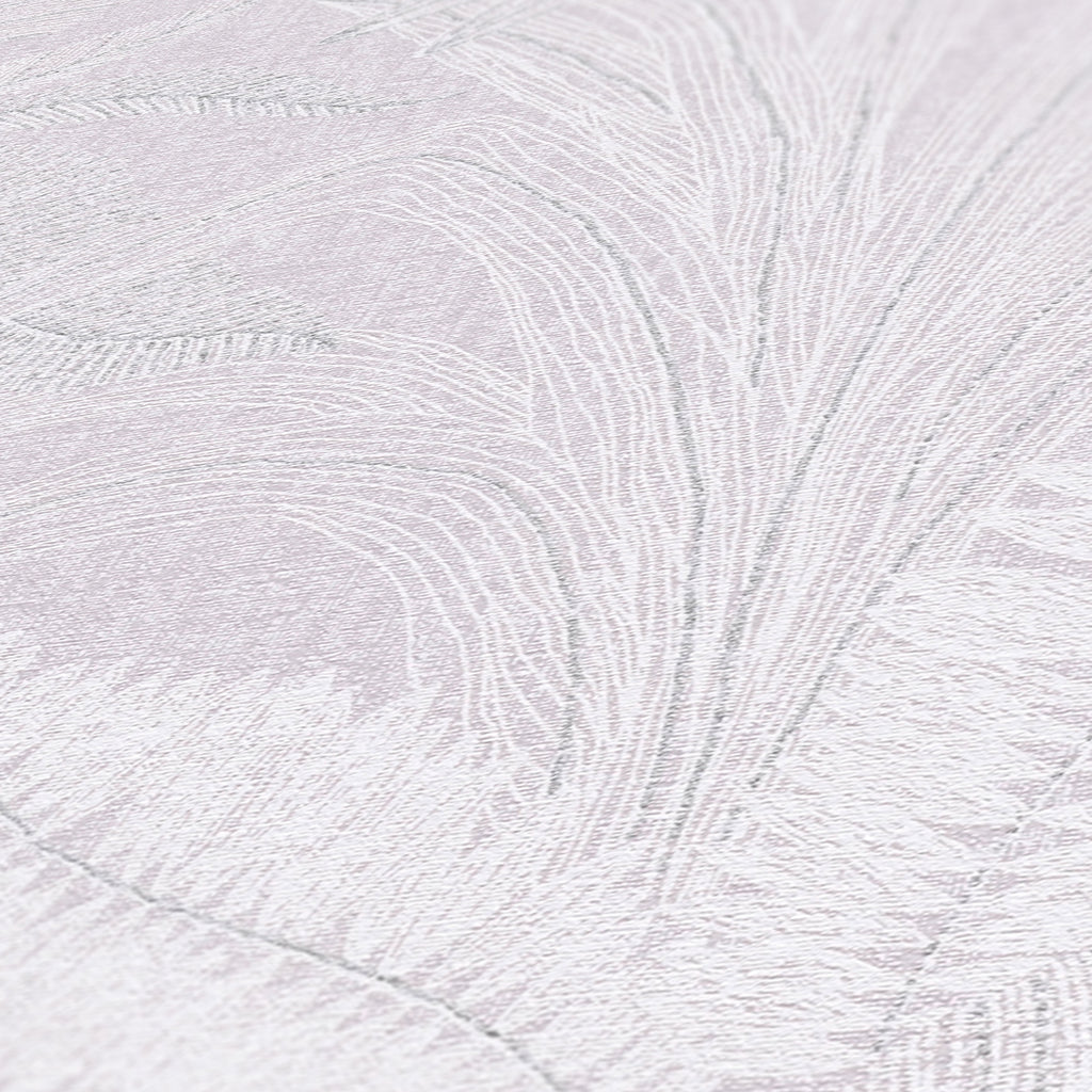 Hochwertige Vliestapete Violett Floral