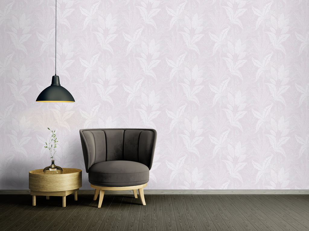 Hochwertige Vliestapete Violett Floral