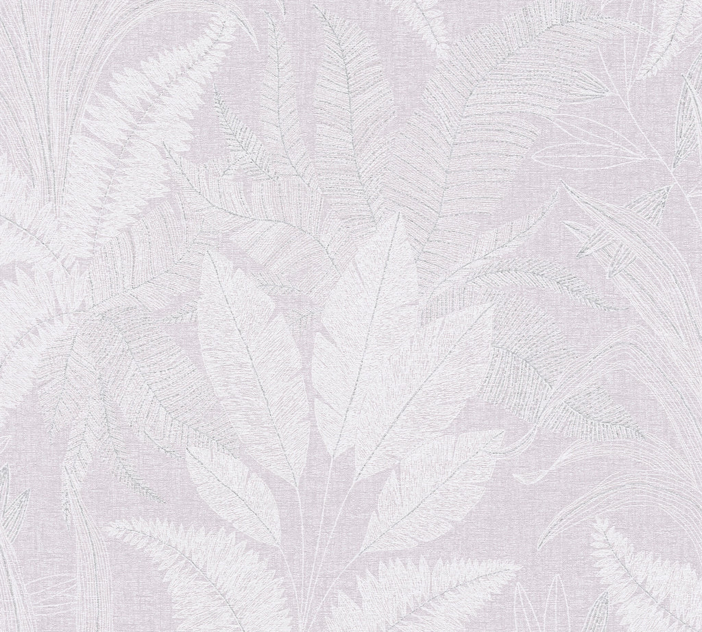 Hochwertige Vliestapete Violett Floral