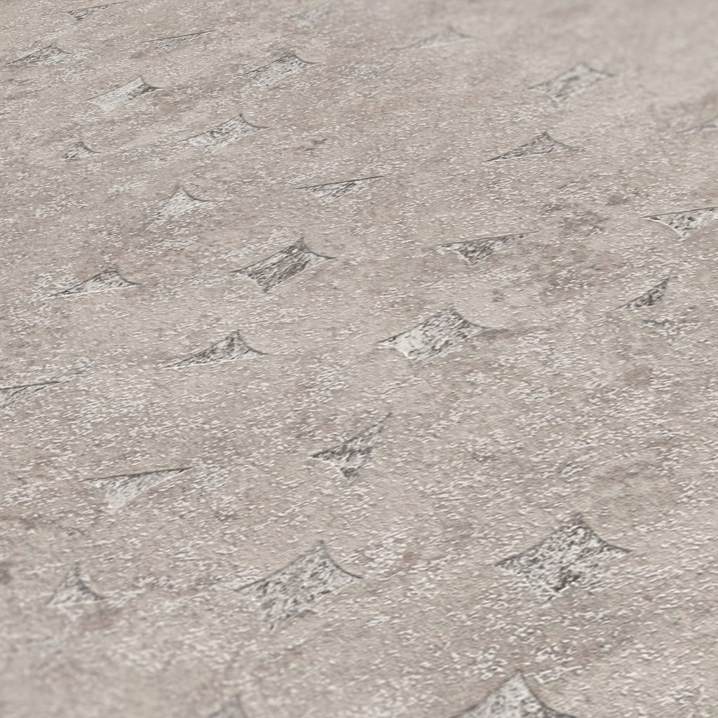 Hochwertige Vliestapete Beige Geometrisch
