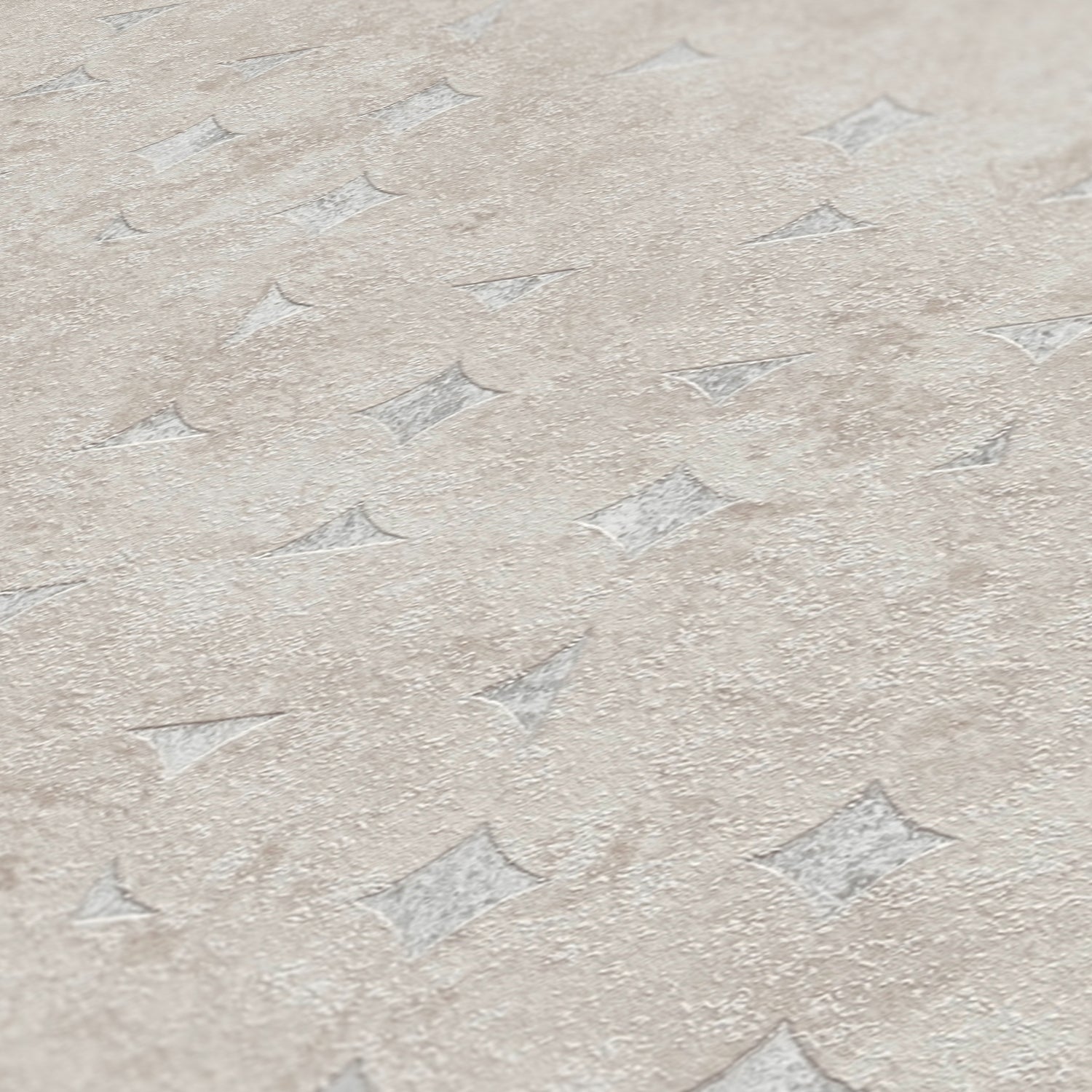 High-Quality Non-Woven Wallpaper Beige Geometric