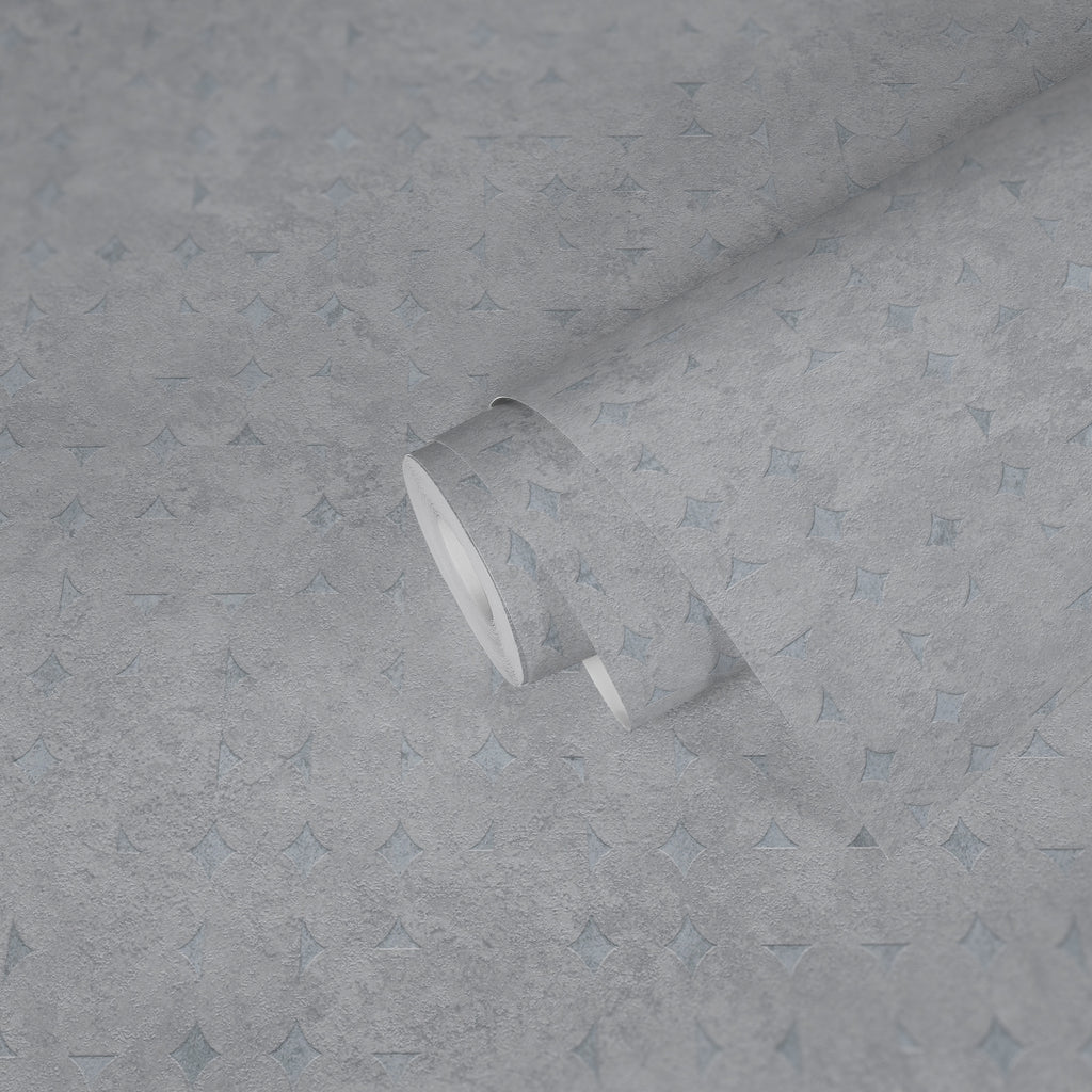 Hochwertige Vliestapete Grau Geometrisch