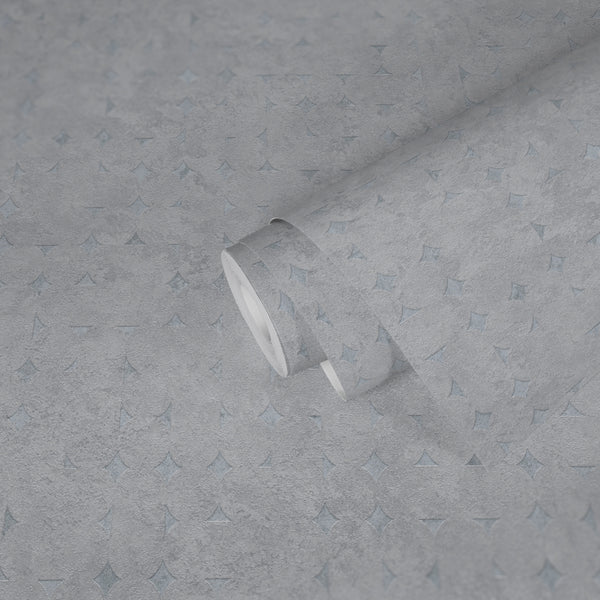 Hochwertige Vliestapete Grau Geometrisch
