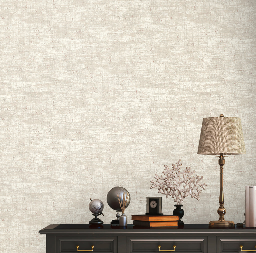High-Quality Non-Woven Wallpaper Beige Structure