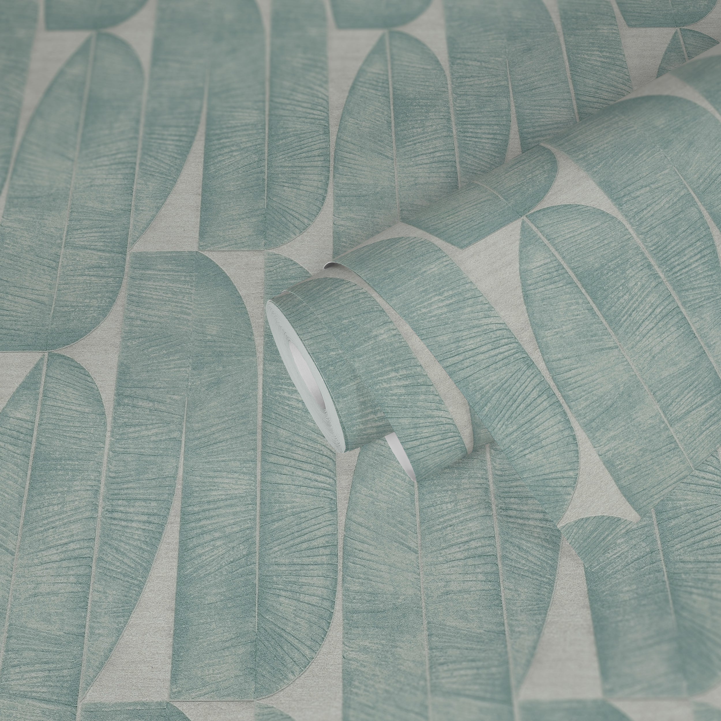 Premium Non-Woven Wallpaper Grey Floral