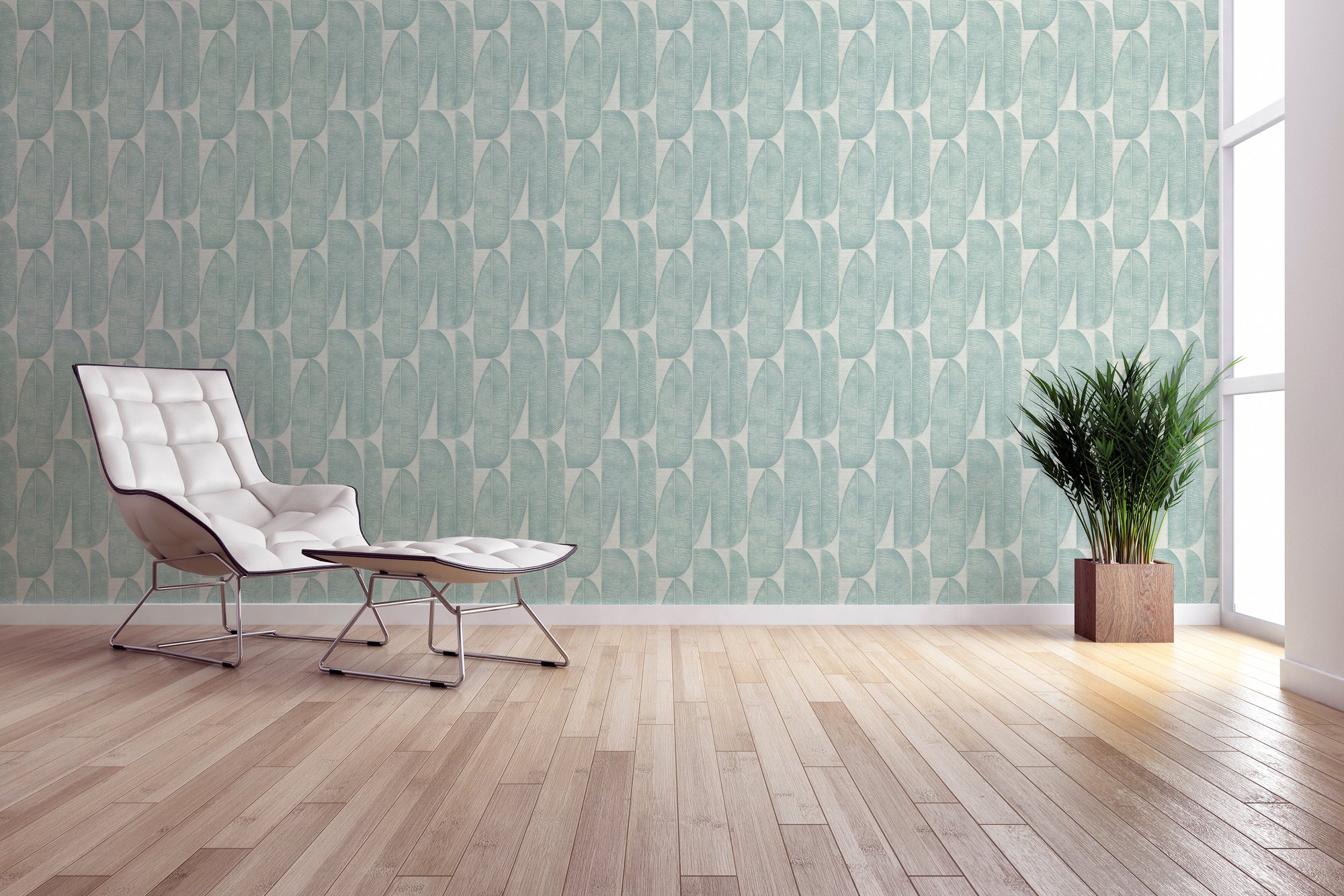 Premium Non-Woven Wallpaper Grey Floral