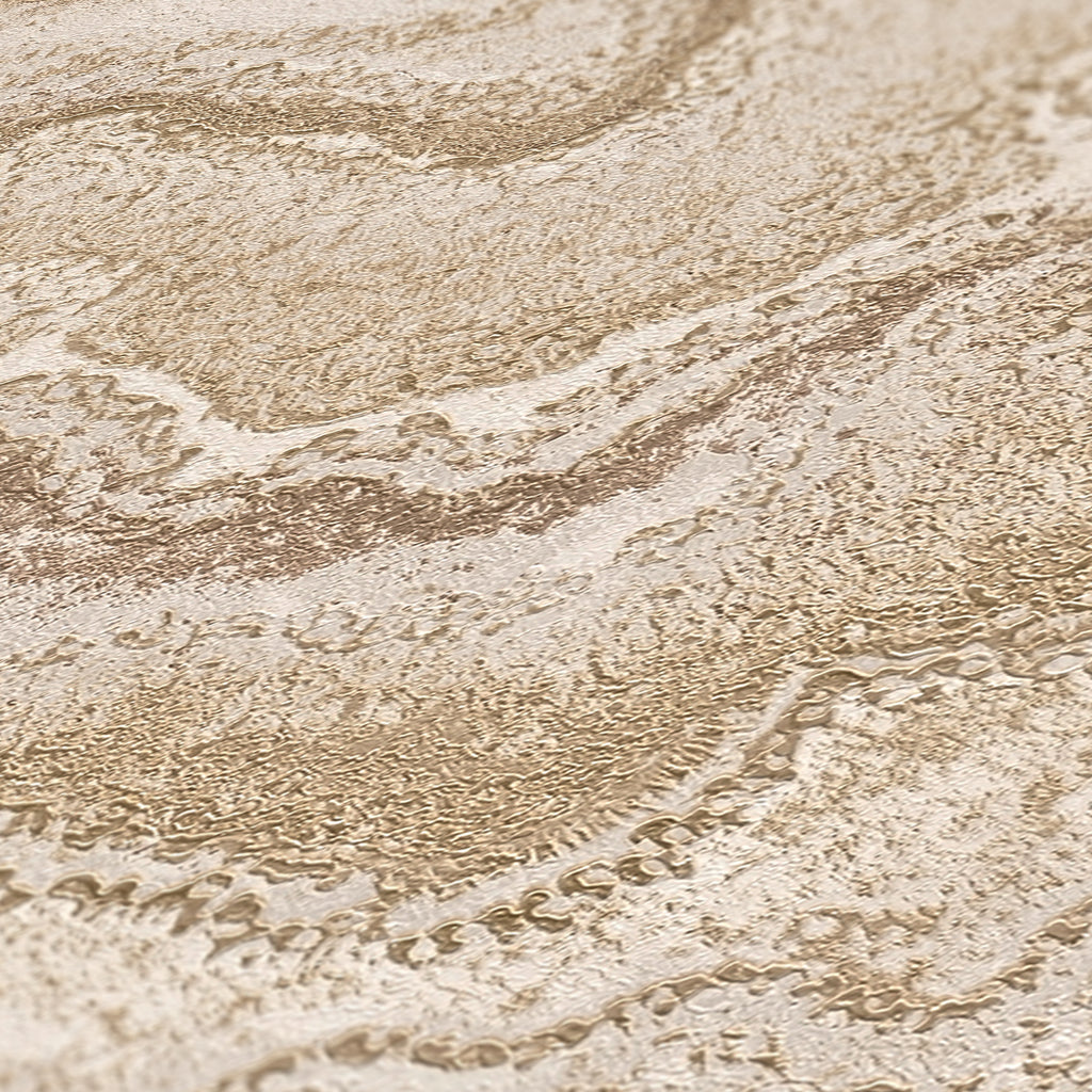 High-Quality Non-Woven Wallpaper Grey Marble