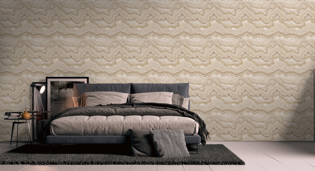 High-Quality Non-Woven Wallpaper Grey Marble