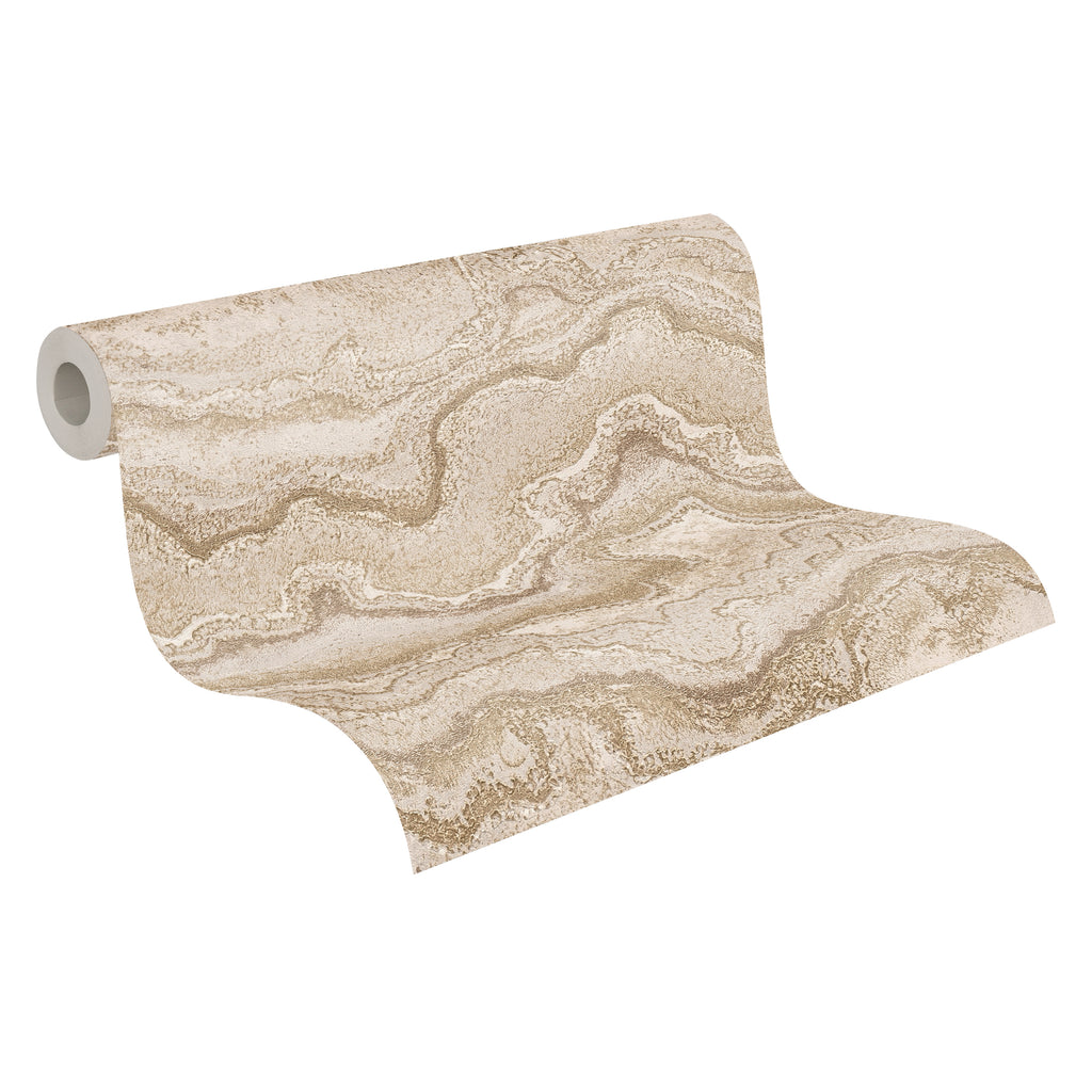 High-Quality Non-Woven Wallpaper Grey Marble