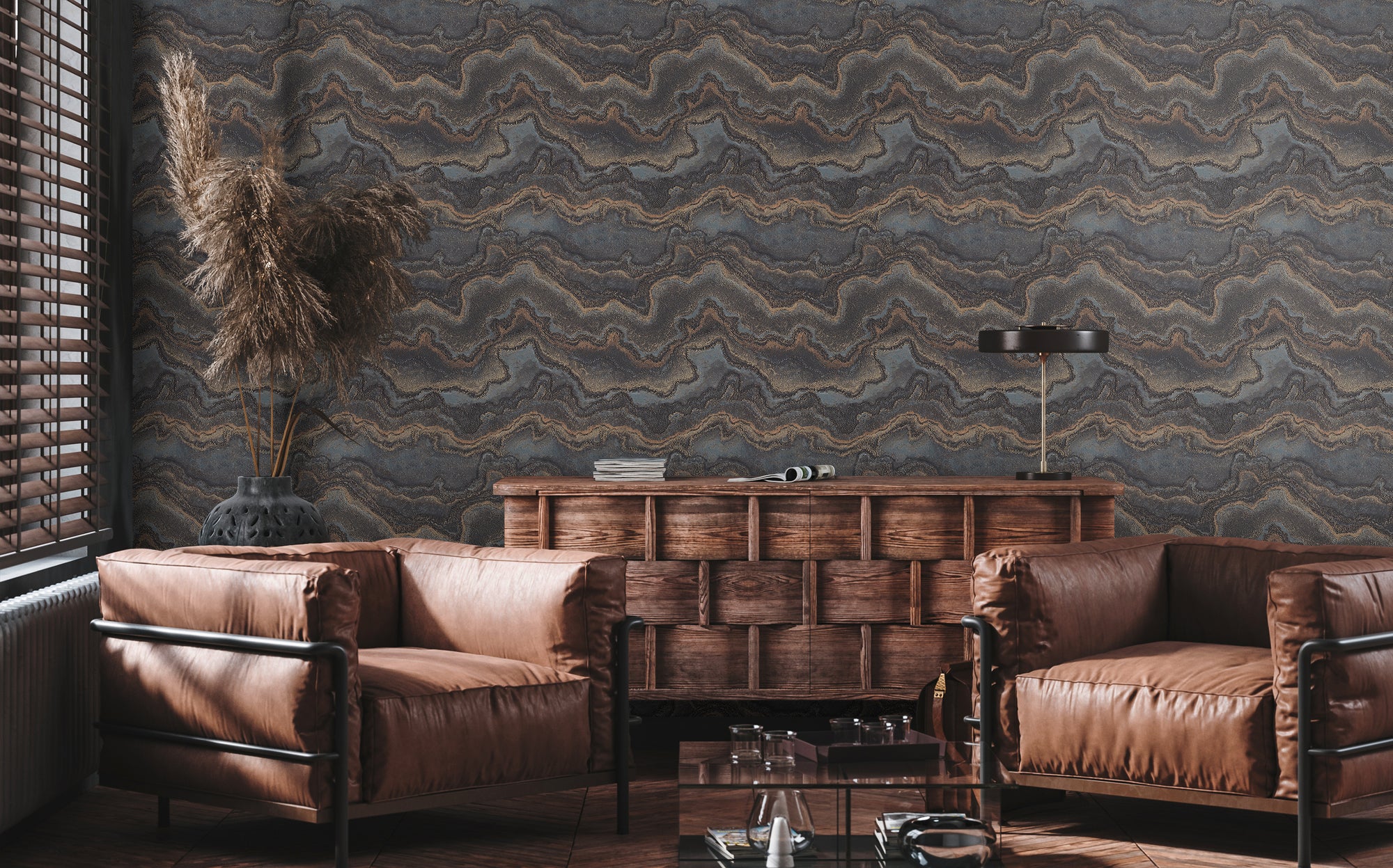 High-quality wallpaper from the Stories of Life collection in black 