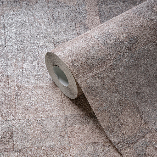 Hochwertige Vliestapete Beige Struktur