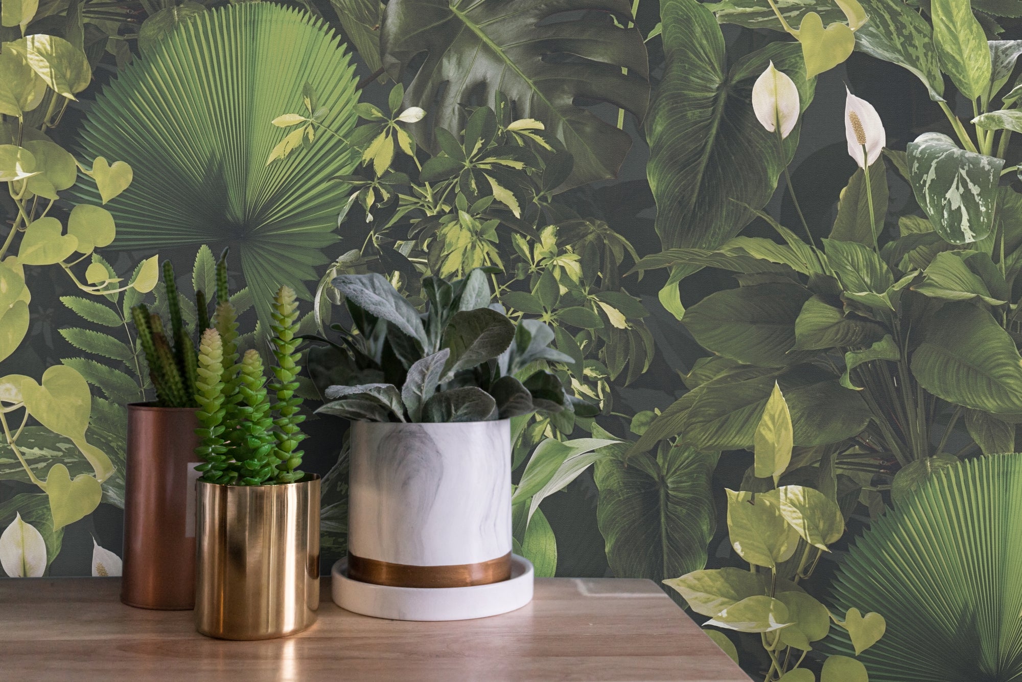 Premium Non-Woven Wallpaper Green Jungle
