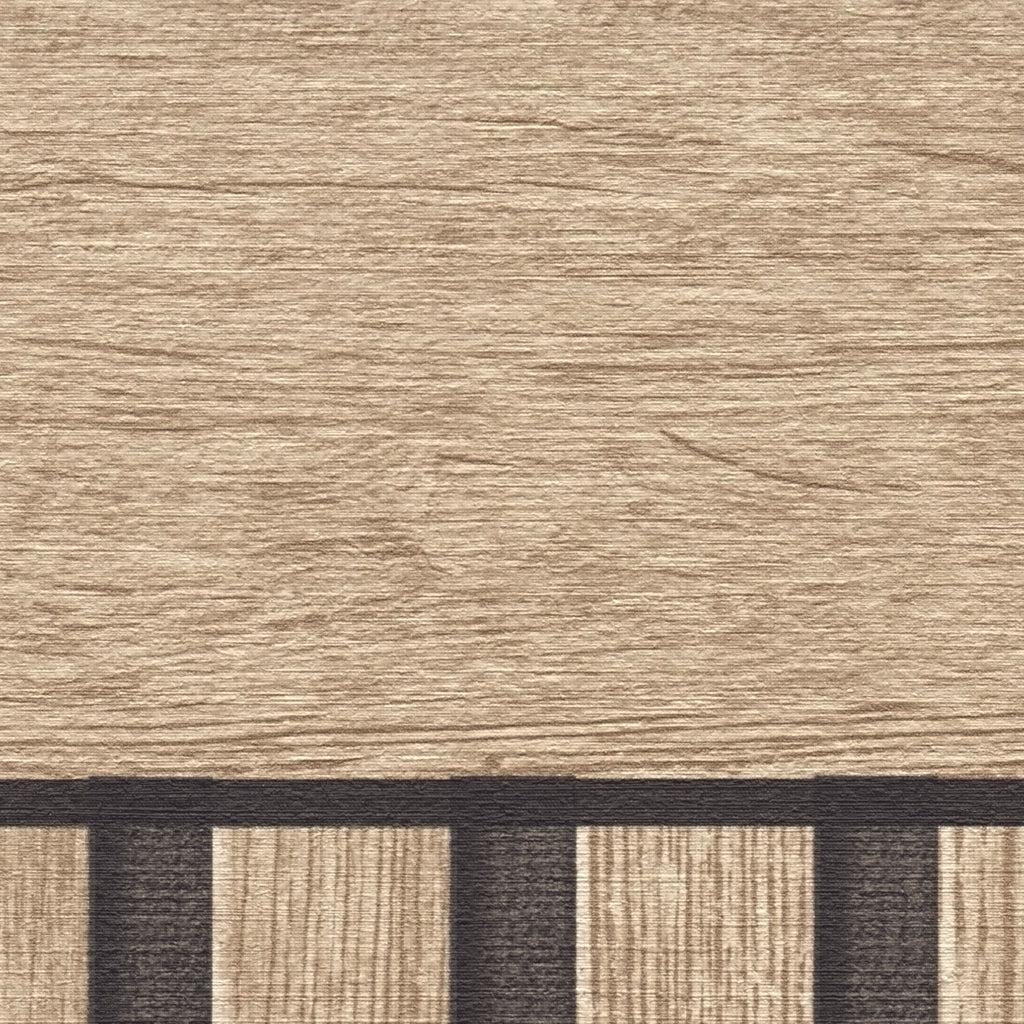 High-Quality Non-Woven Wallpaper Beige Wood Look