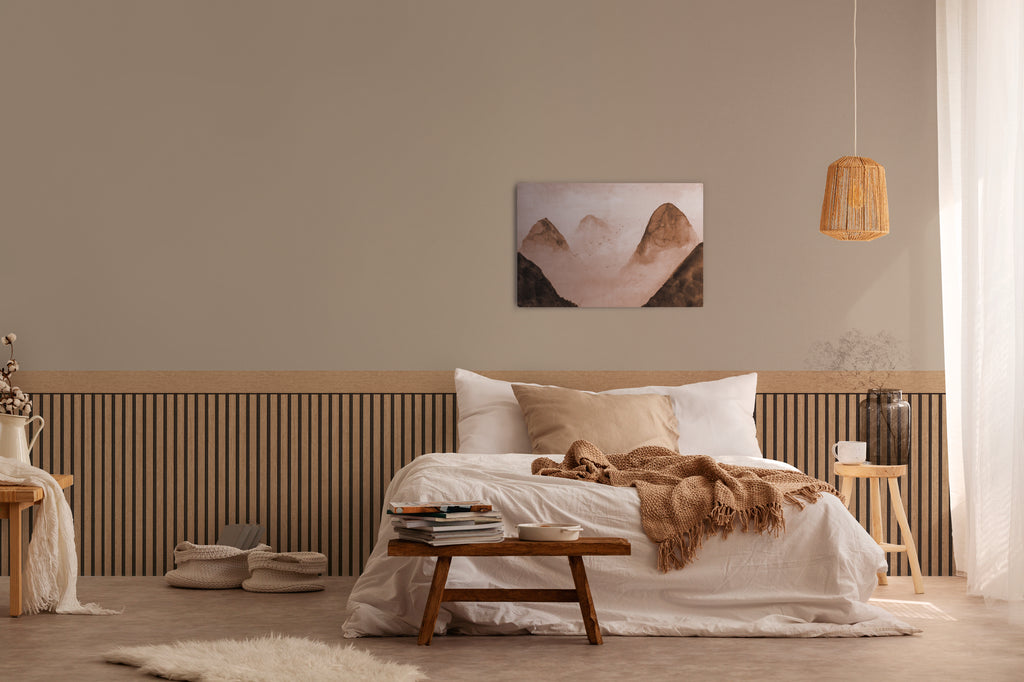 Hochwertige Vliestapete Braun Holzoptik