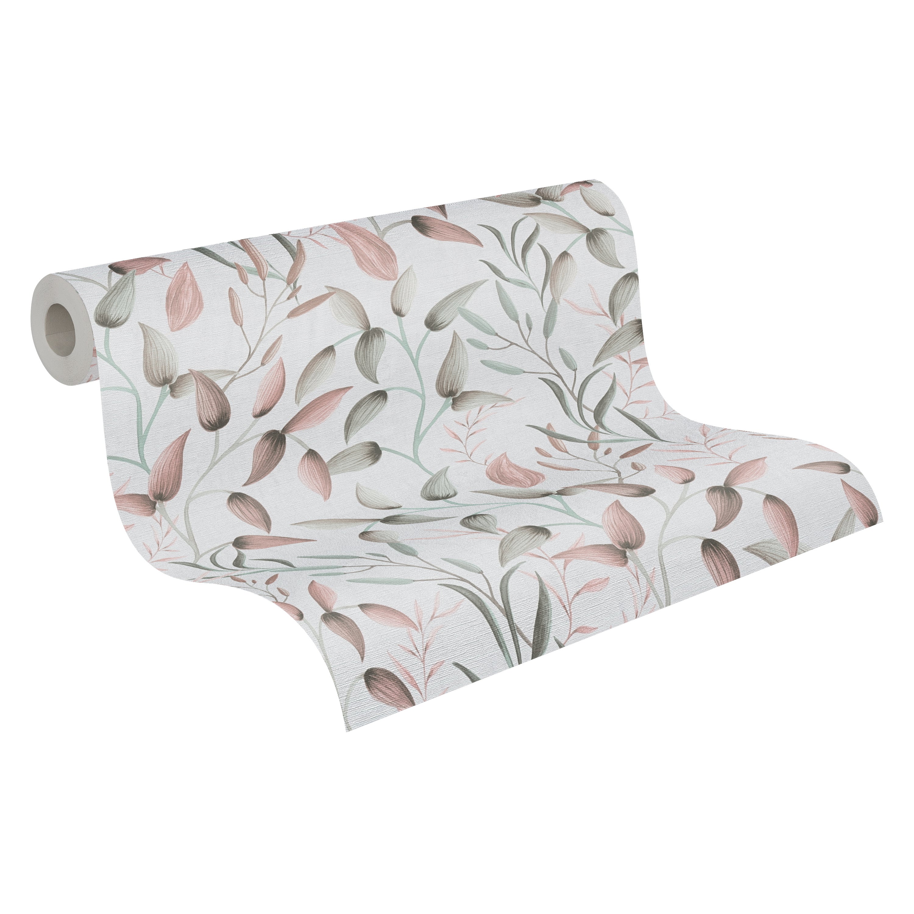 Premium Non-Woven Wallpaper Green Leaves
