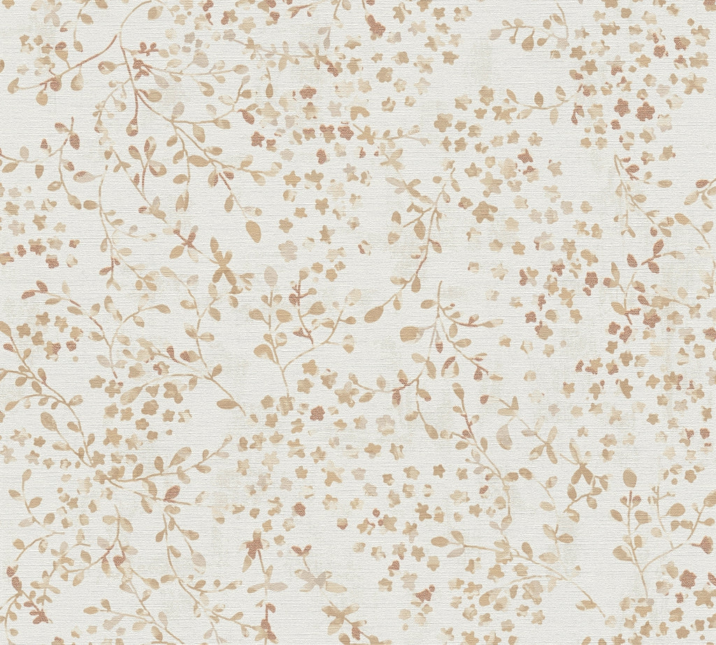 High-Quality Non-Woven Wallpaper Cream Floral