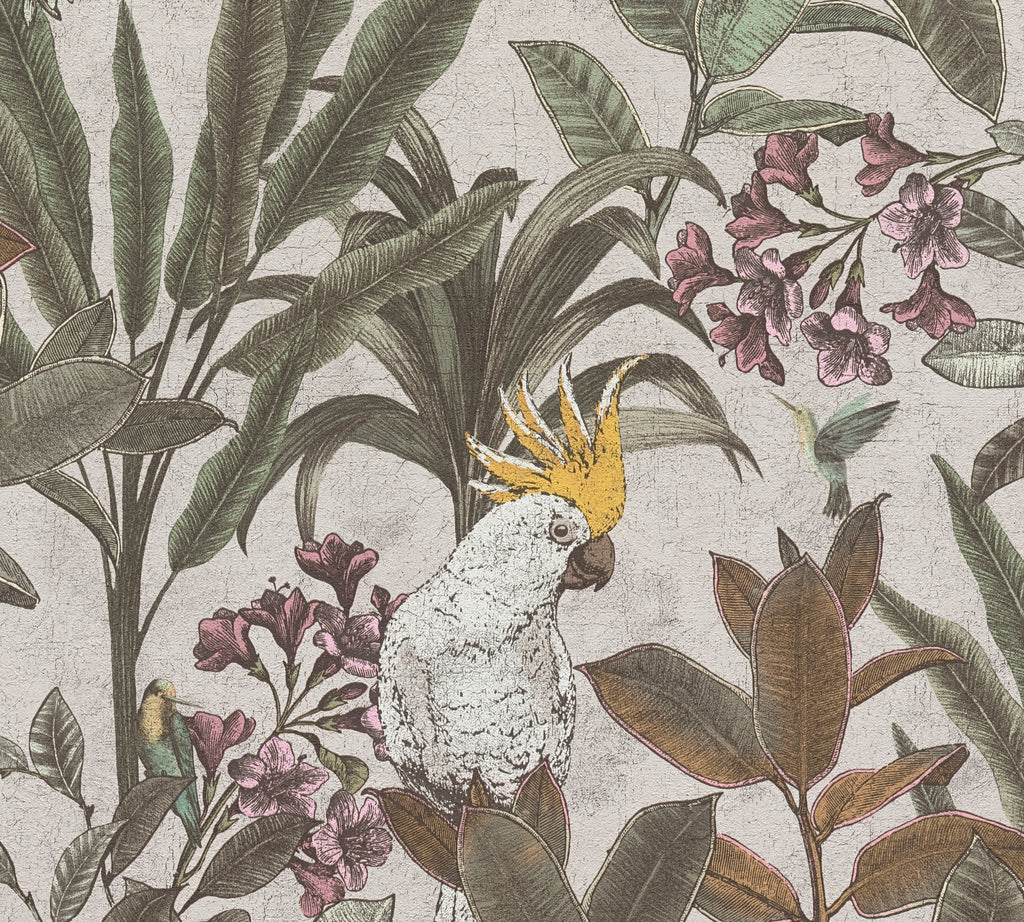 High-Quality Non-Woven Wallpaper Green Jungle