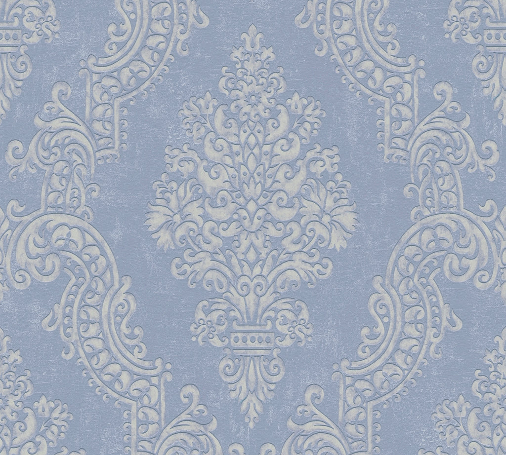 High-Quality Non-Woven Wallpaper Violet Baroque