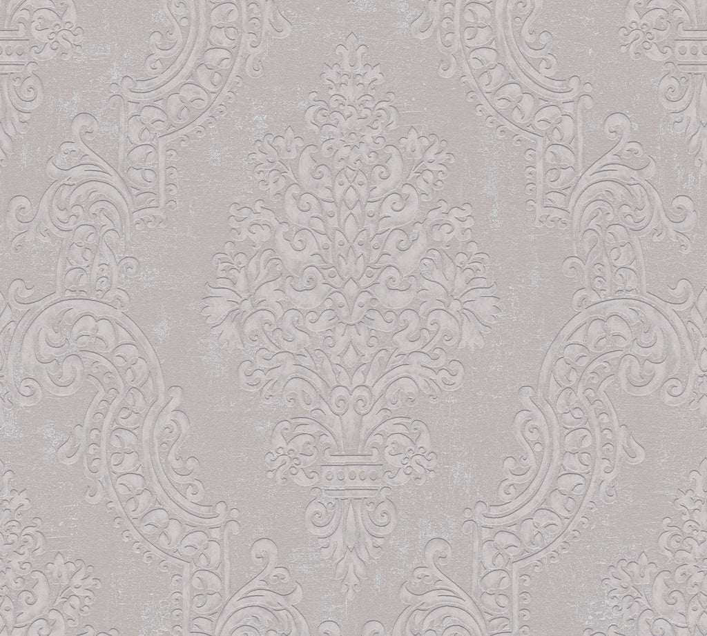 Hochwertige Vliestapete Beige Barock