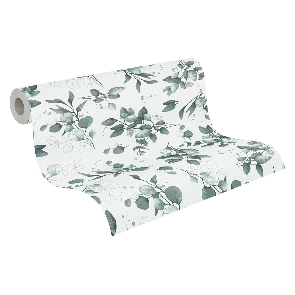 Hochwertige Vliestapete Weis Floral