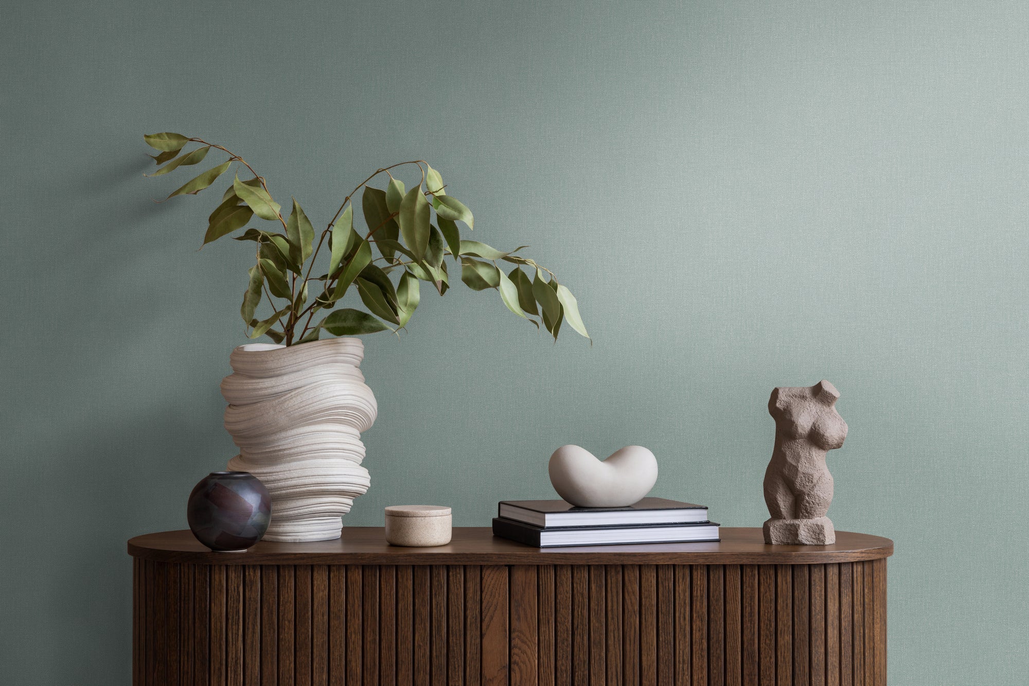 High-quality wallpaper from the Pure Elegance collection in green 