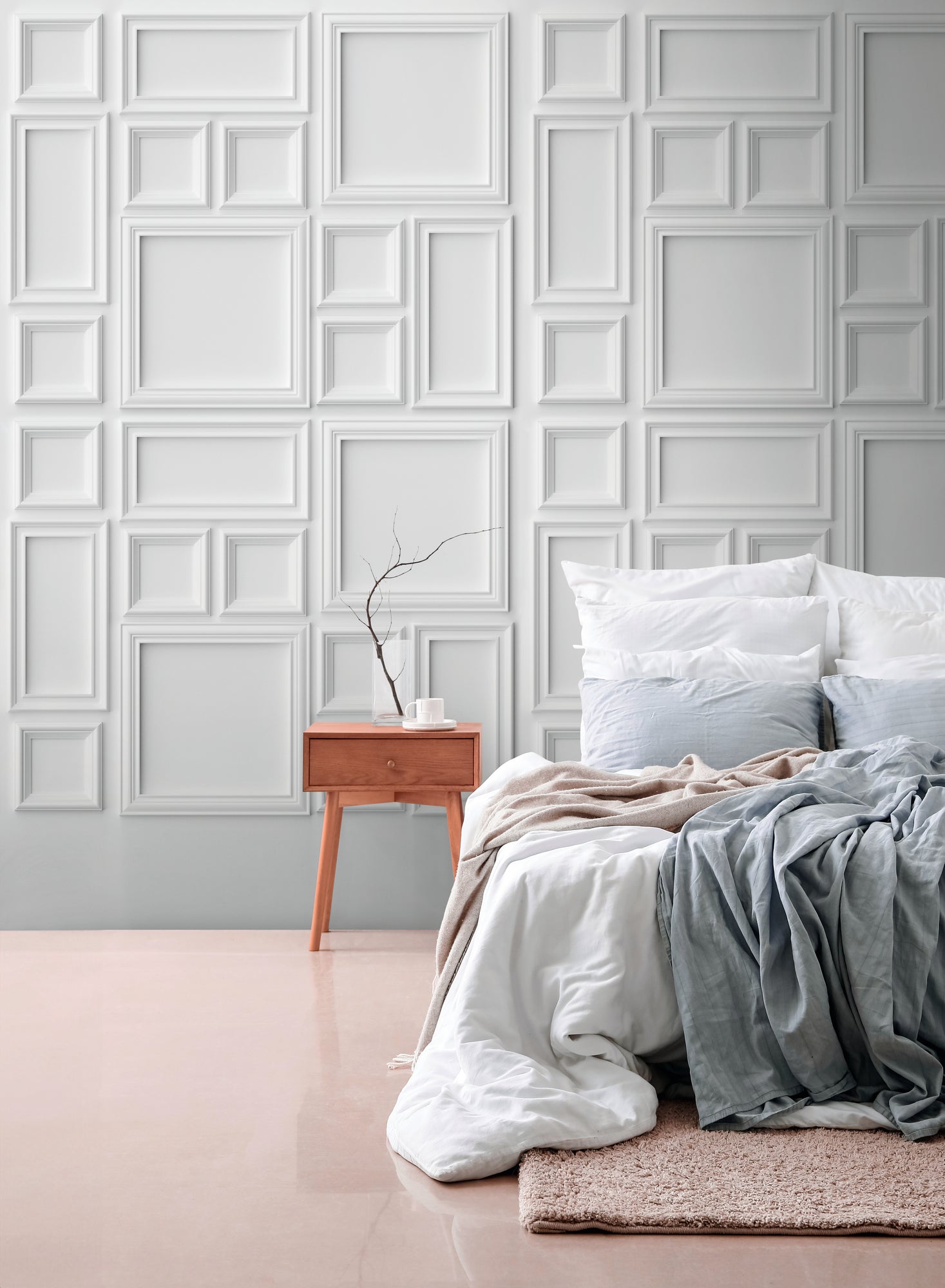 Hochwertige  Tapete aus der Kollektion THE WALL III in Weiß