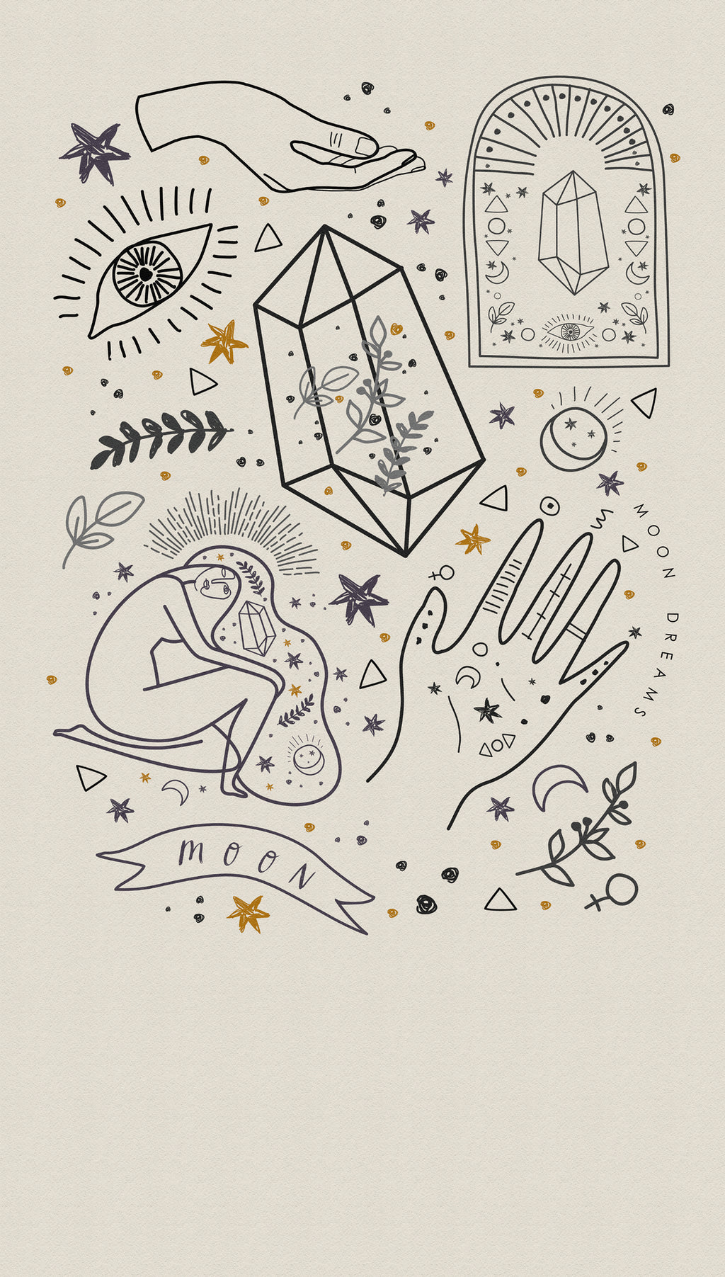 Hochwertige  Tapete aus der Kollektion THE WALL III in Creme