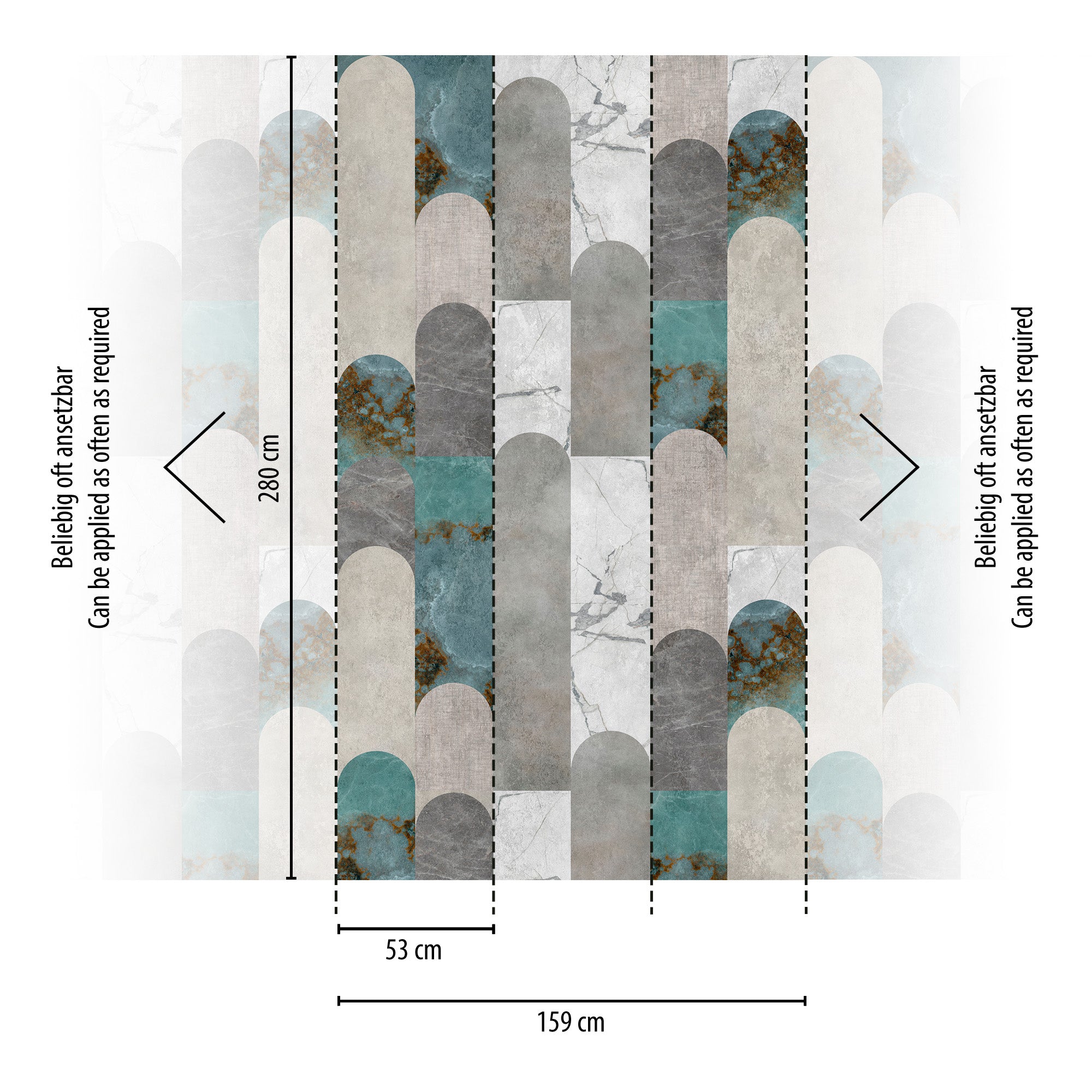 High-quality wallpaper from THE WALL III collection in grey 