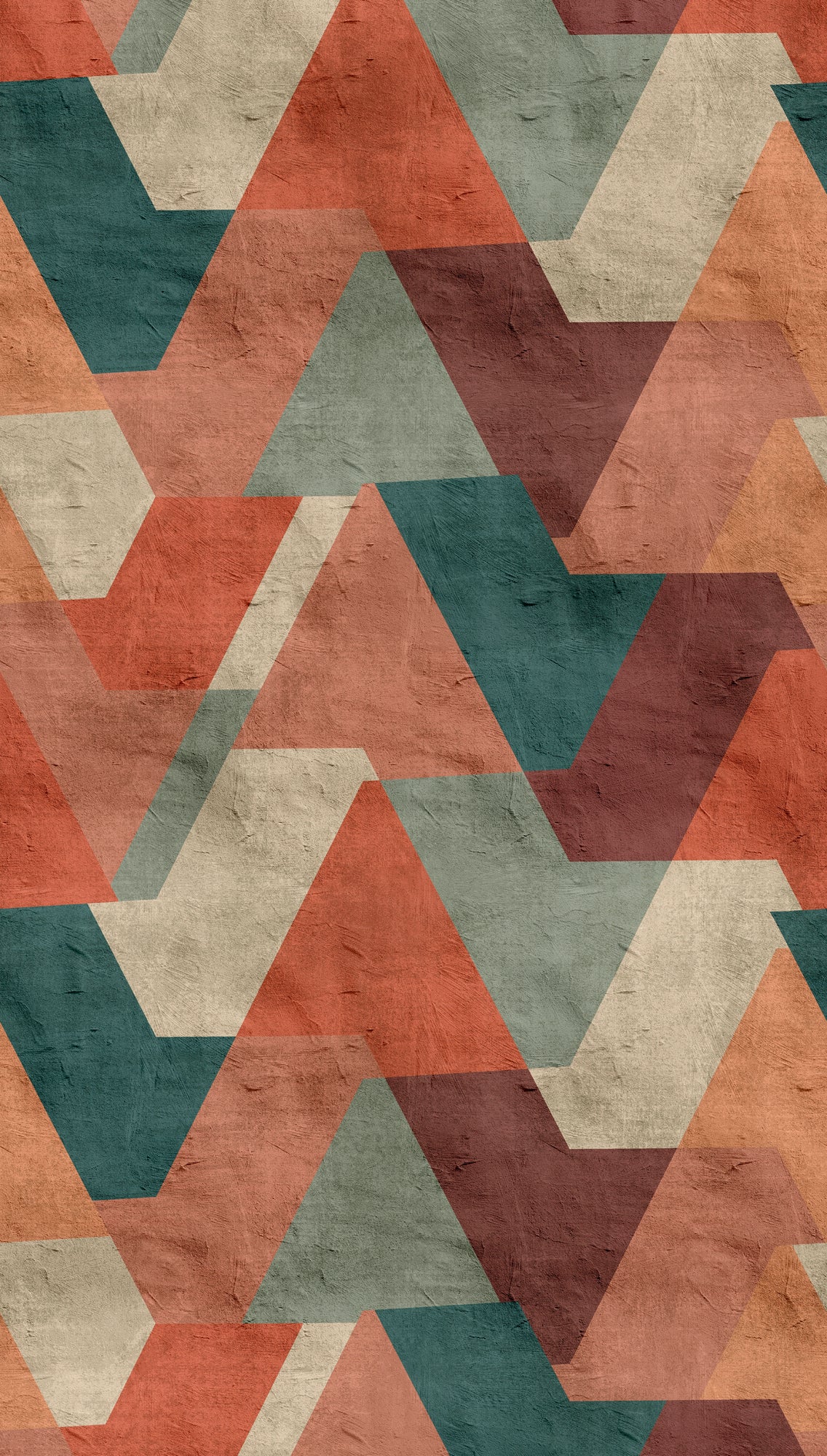 High-quality wallpaper from THE WALL III collection in orange 
