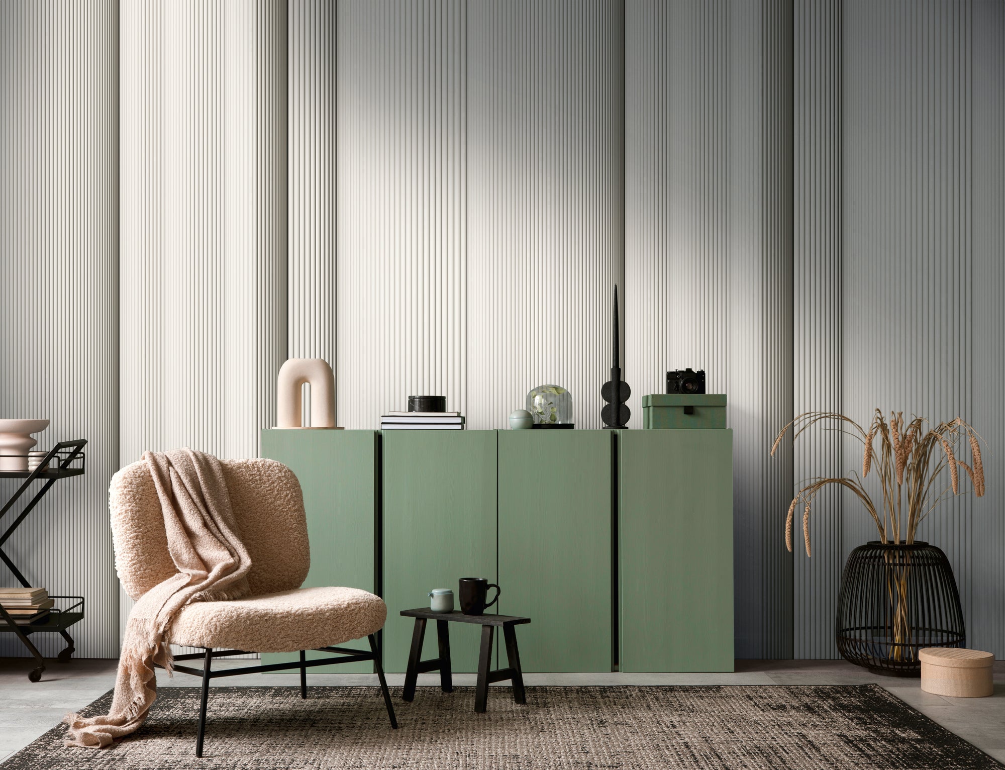 High-quality wallpaper from THE WALL III collection in beige 