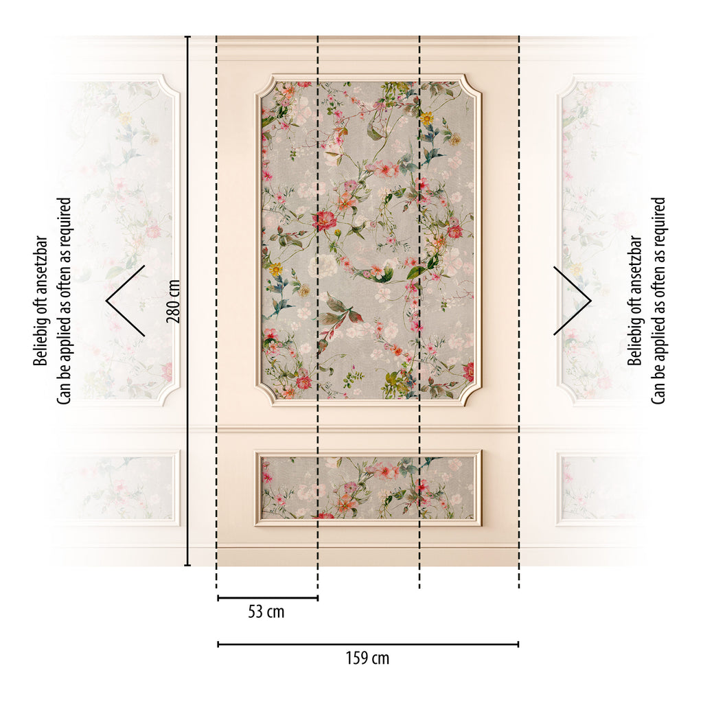 Hochwertige  Tapete aus der Kollektion THE WALL III in Beige