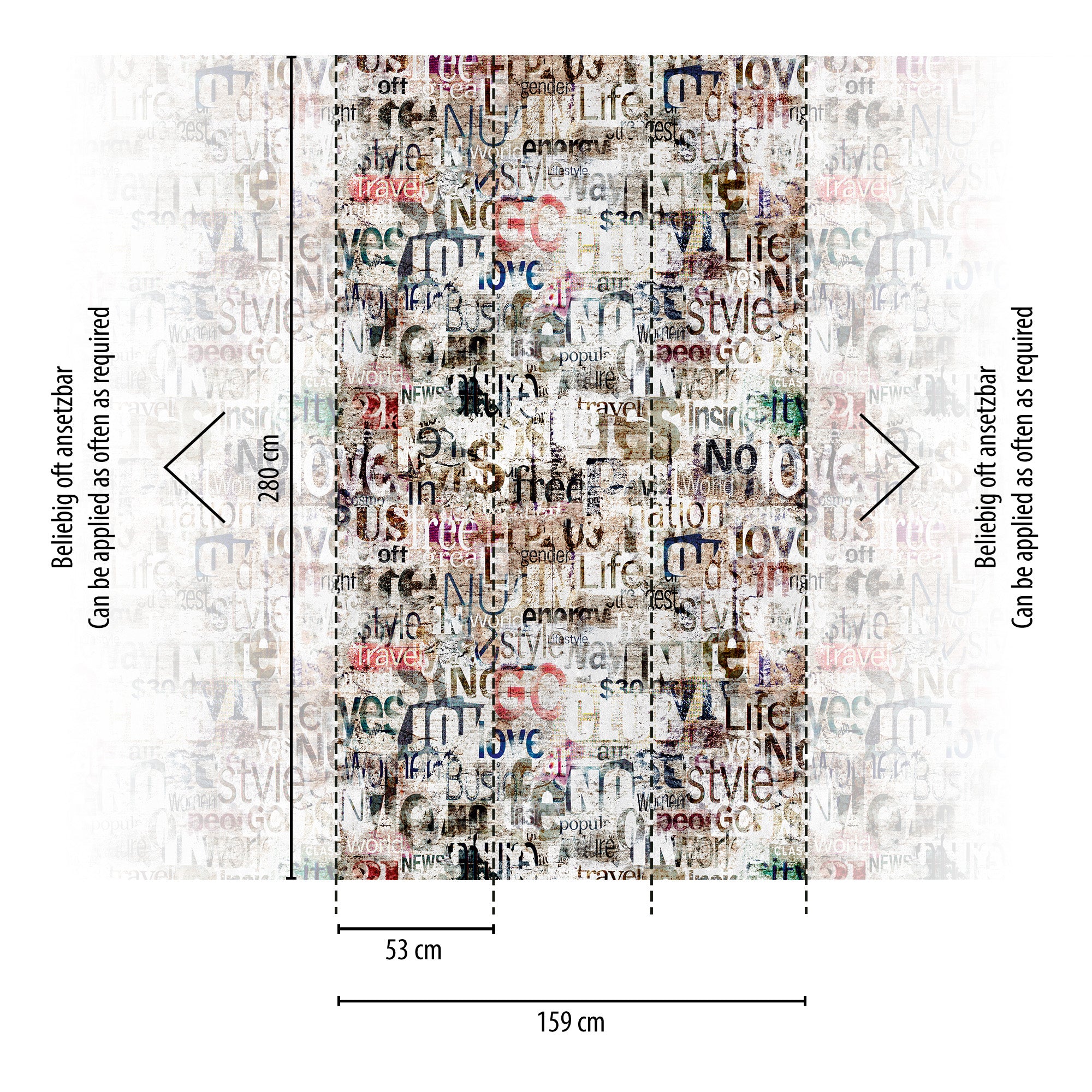 High-quality wallpaper from THE WALL III collection in grey 