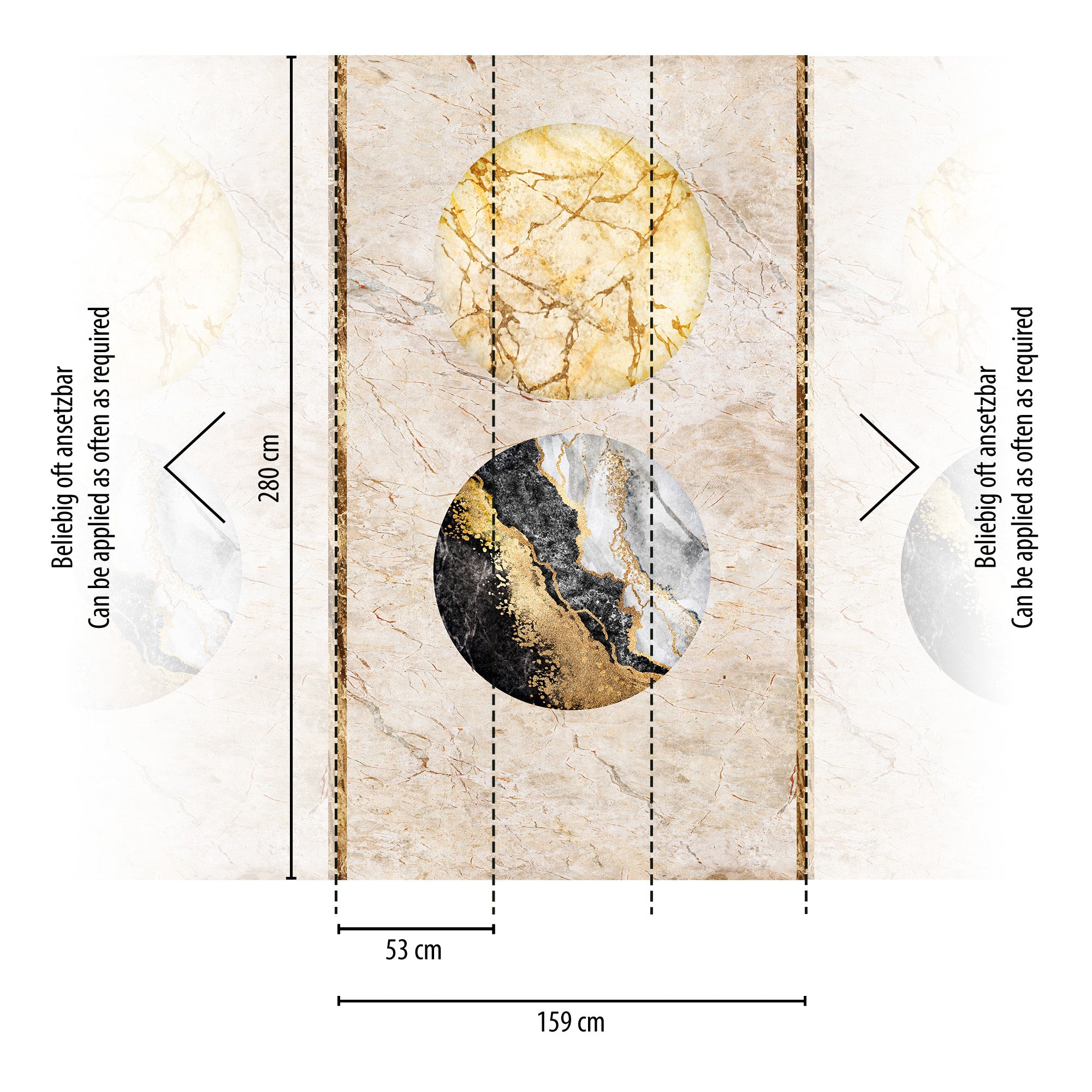 High-quality wallpaper from THE WALL III collection in beige 