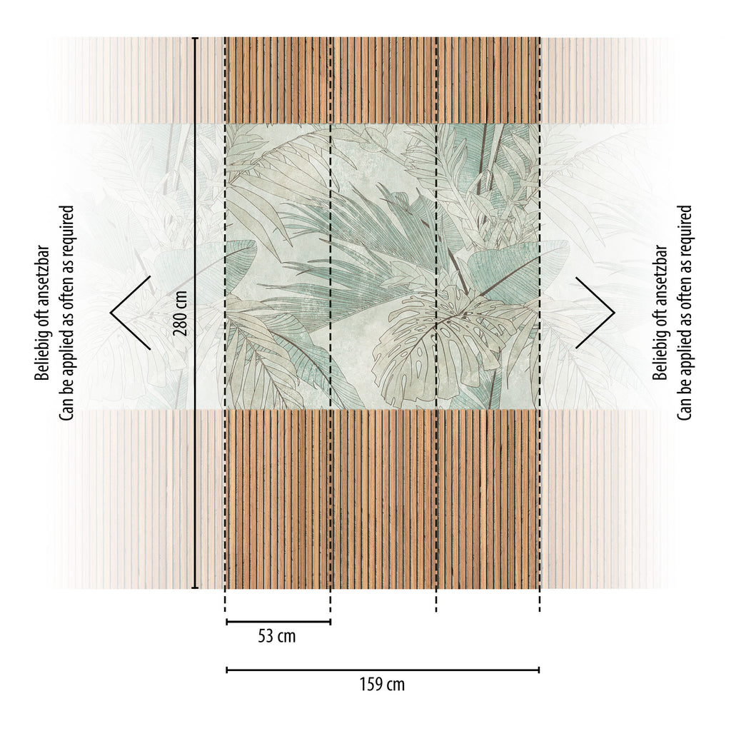Hochwertige  Tapete aus der Kollektion THE WALL III in Beige