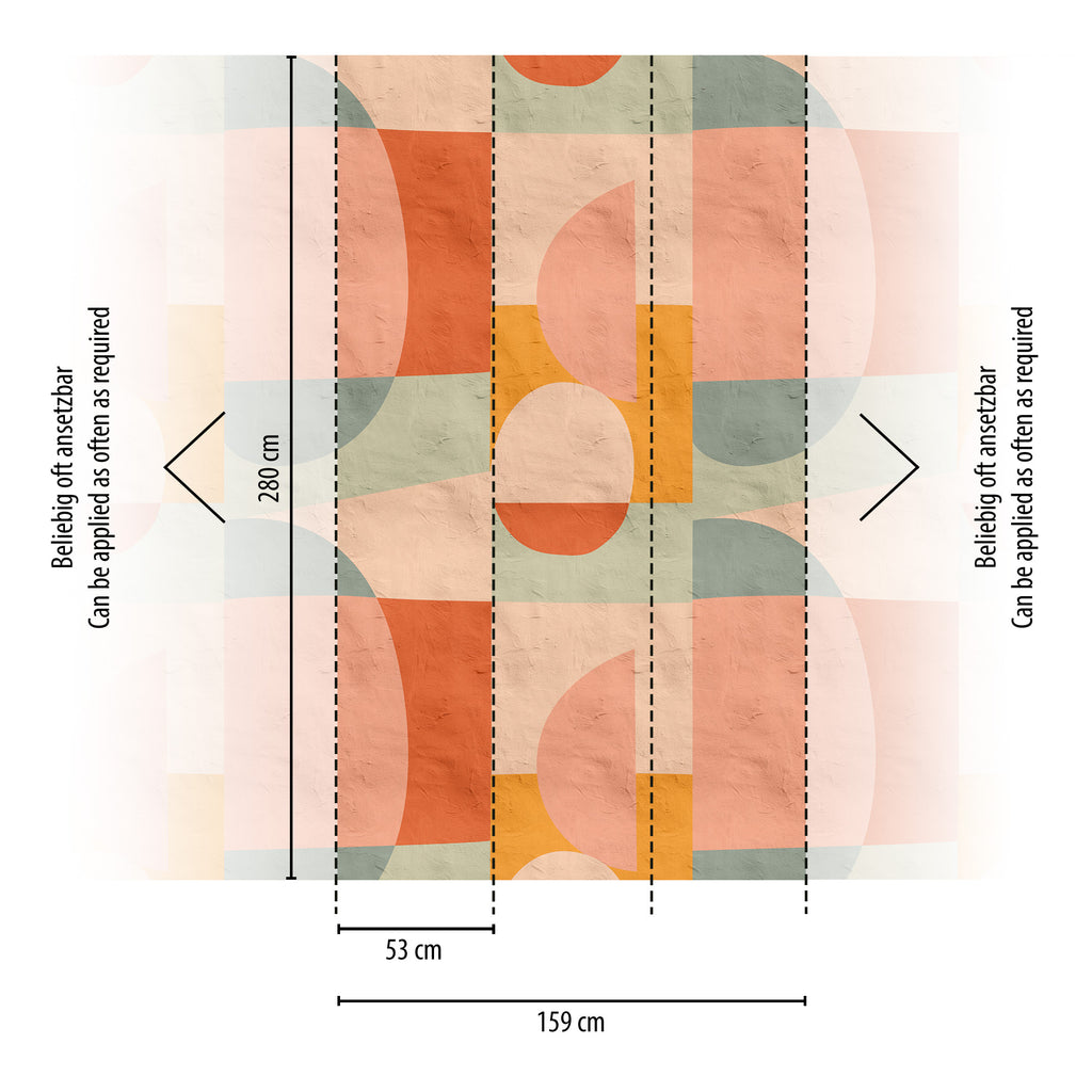 Hochwertige  Tapete aus der Kollektion THE WALL III in Rosa