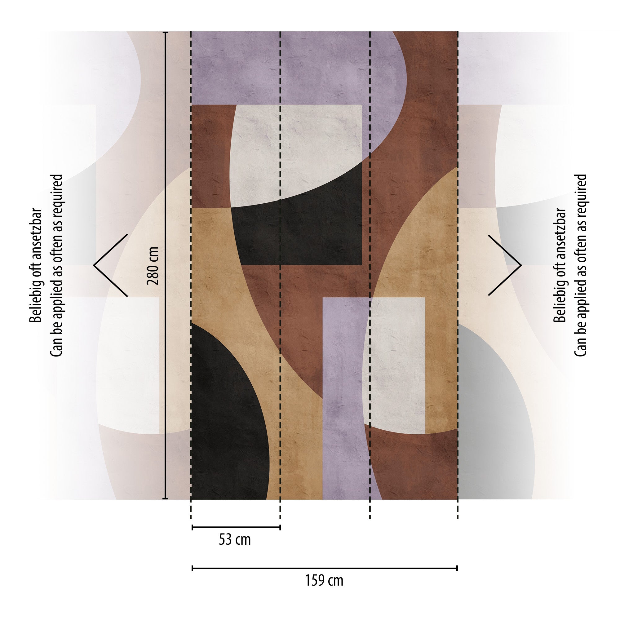 High-quality wallpaper from THE WALL III collection in brown 