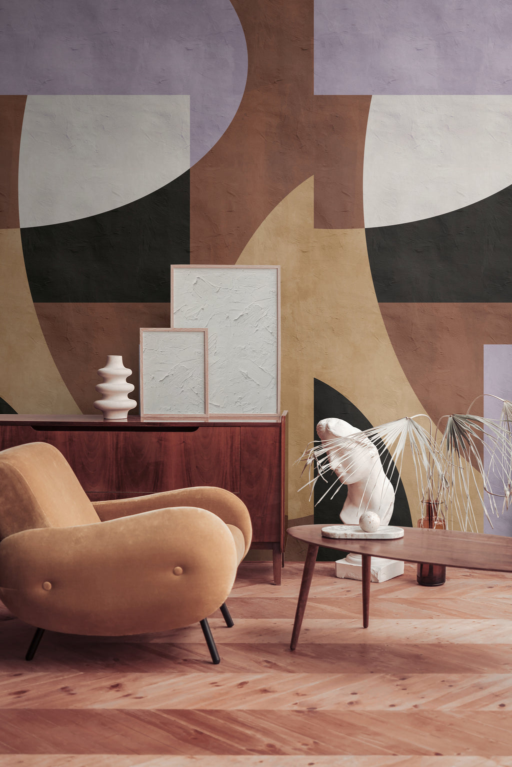 Hochwertige  Tapete aus der Kollektion THE WALL III in Braun