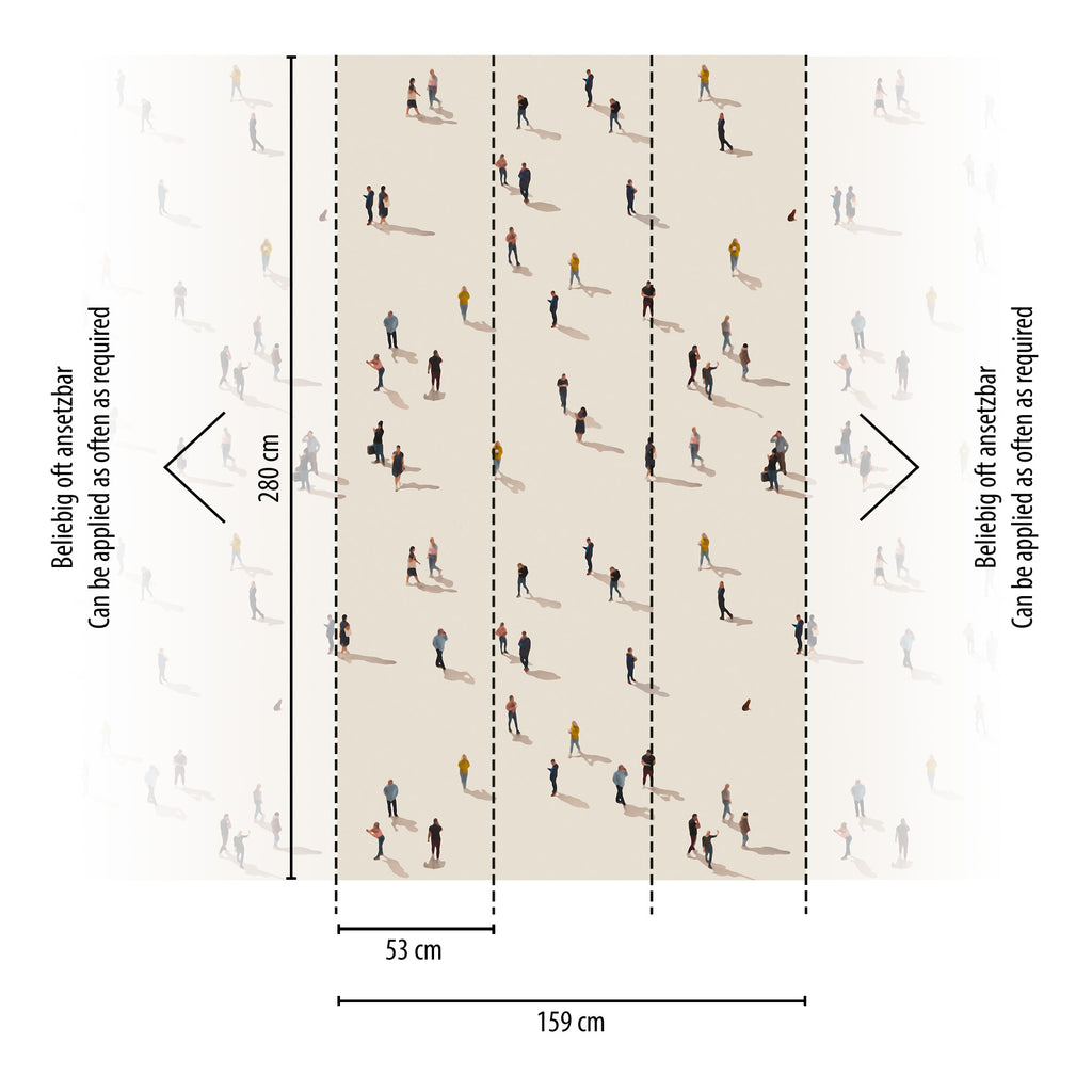 Hochwertige  Tapete aus der Kollektion THE WALL III in Beige