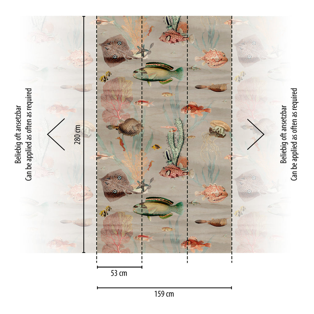 Hochwertige  Tapete aus der Kollektion THE WALL III in Bunt