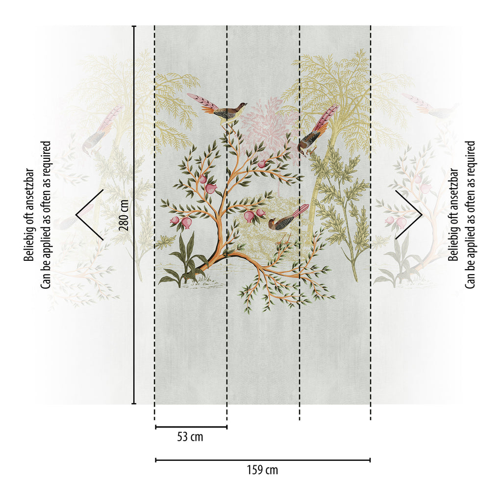 Hochwertige  Tapete aus der Kollektion THE WALL III in Bunt